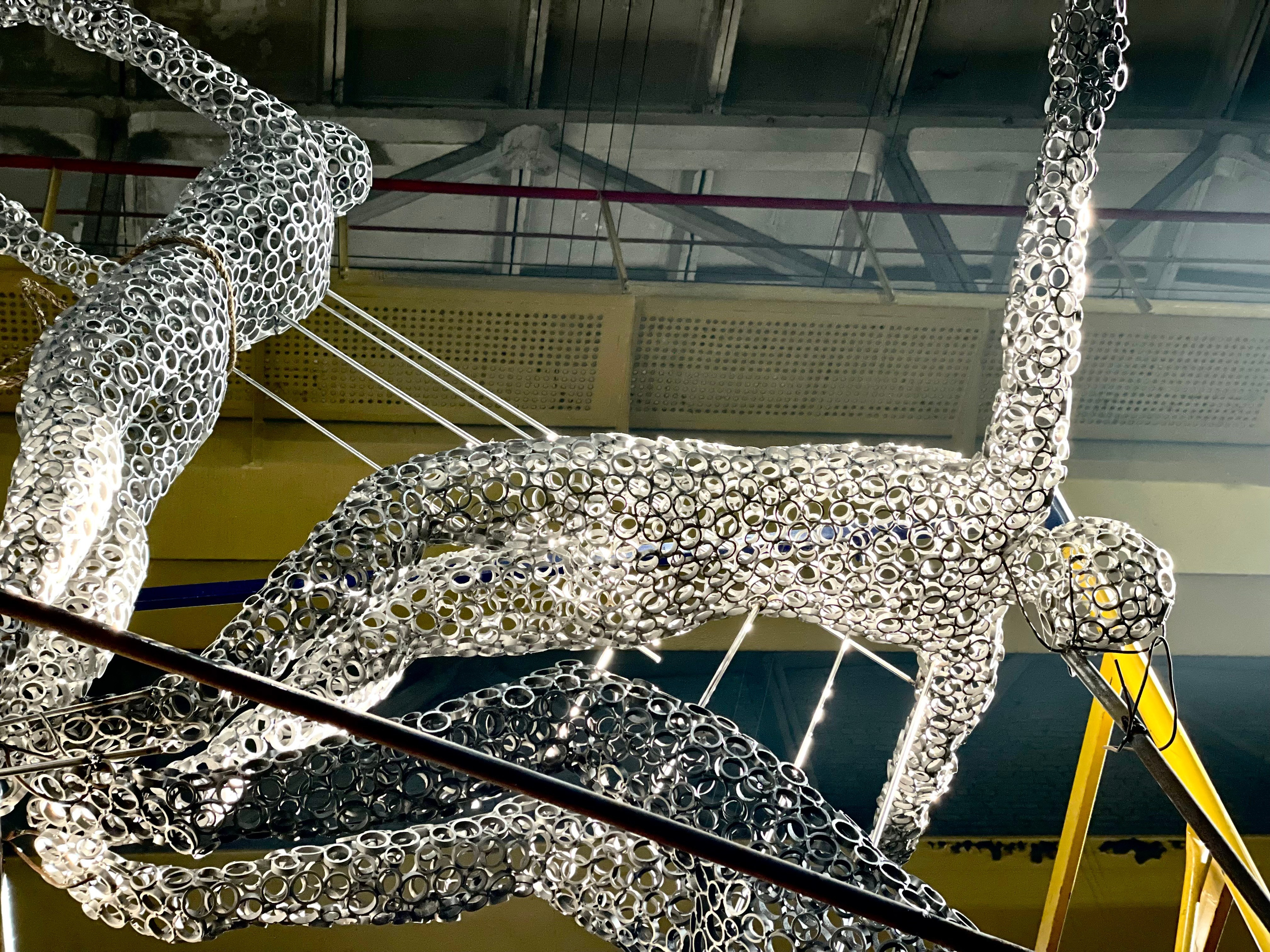 Паркур/Свободное падение /Спб/Малая Балканская 13к2 /2023. Художник — скульптор Антонина Фатхуллина