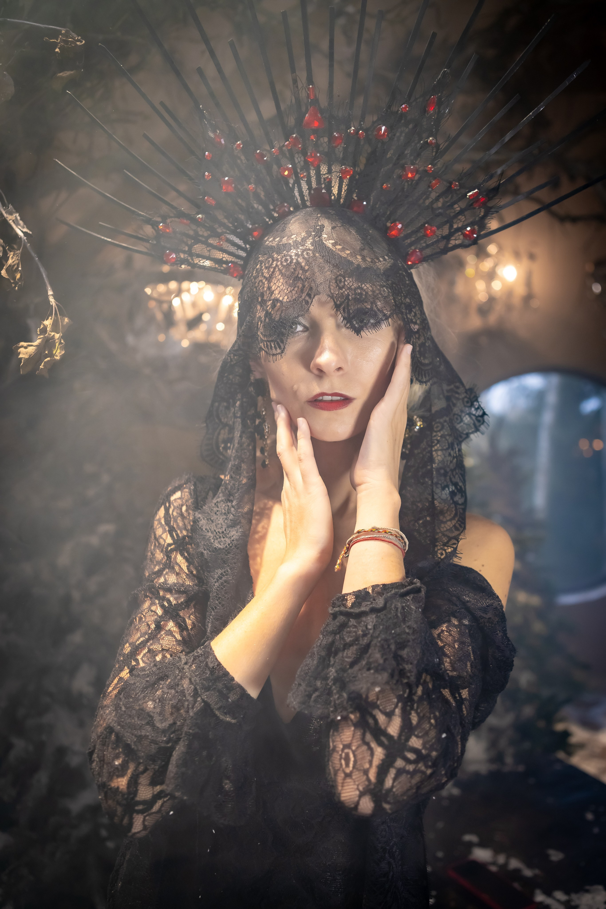 Готическая фотосессия на Хелловин. Свадебный фотограф в Москве