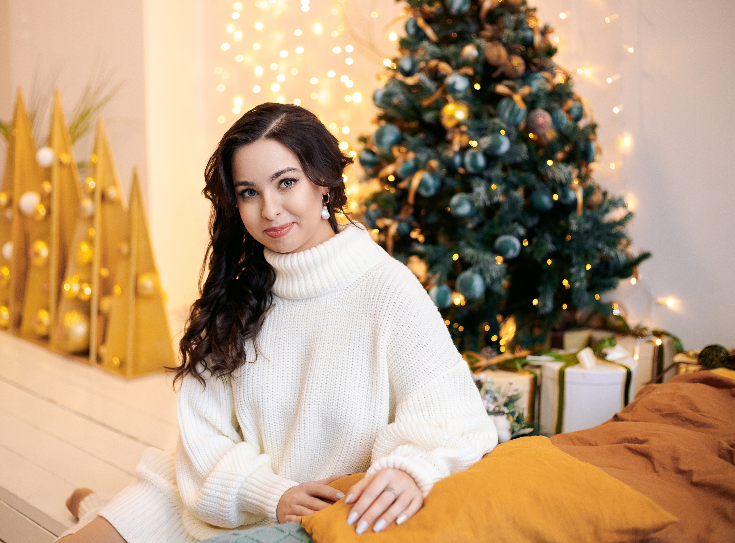 Новогодняя фотосессия в студии для девушек в СПб. Фотограф в Санкт-Петербурге, Анна Скворцова