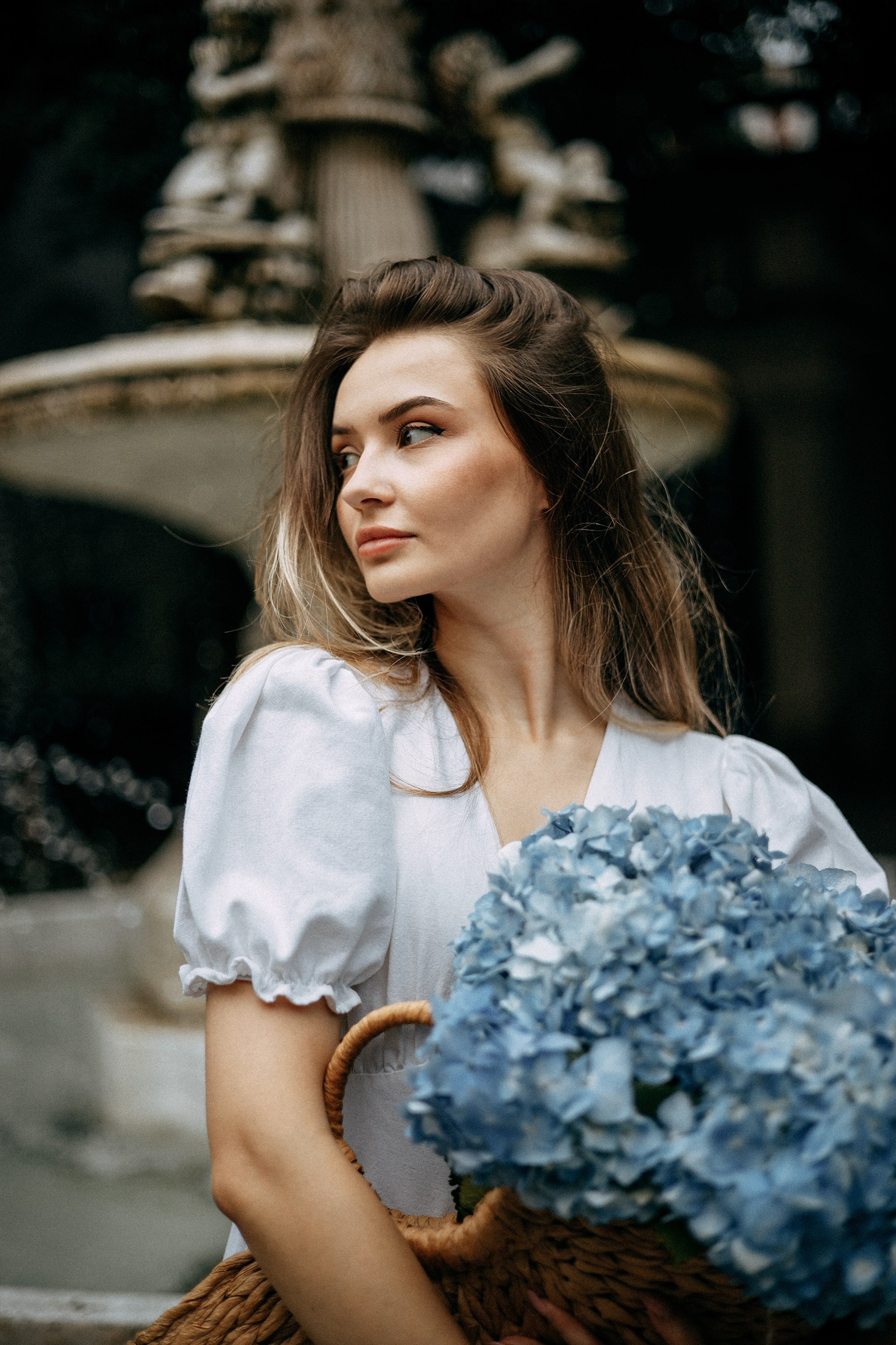 Фотосессия с гортензиями в Батуми