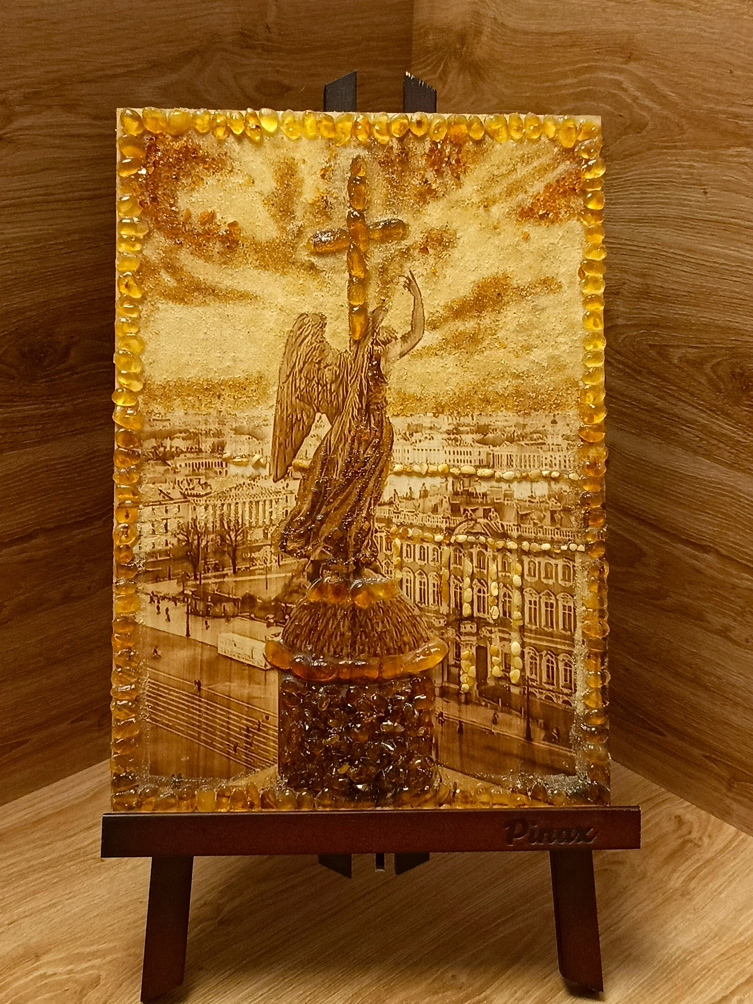 КАРТИНЫ С ЯНТАРЁМ. Выжигания картин и портретов по фото