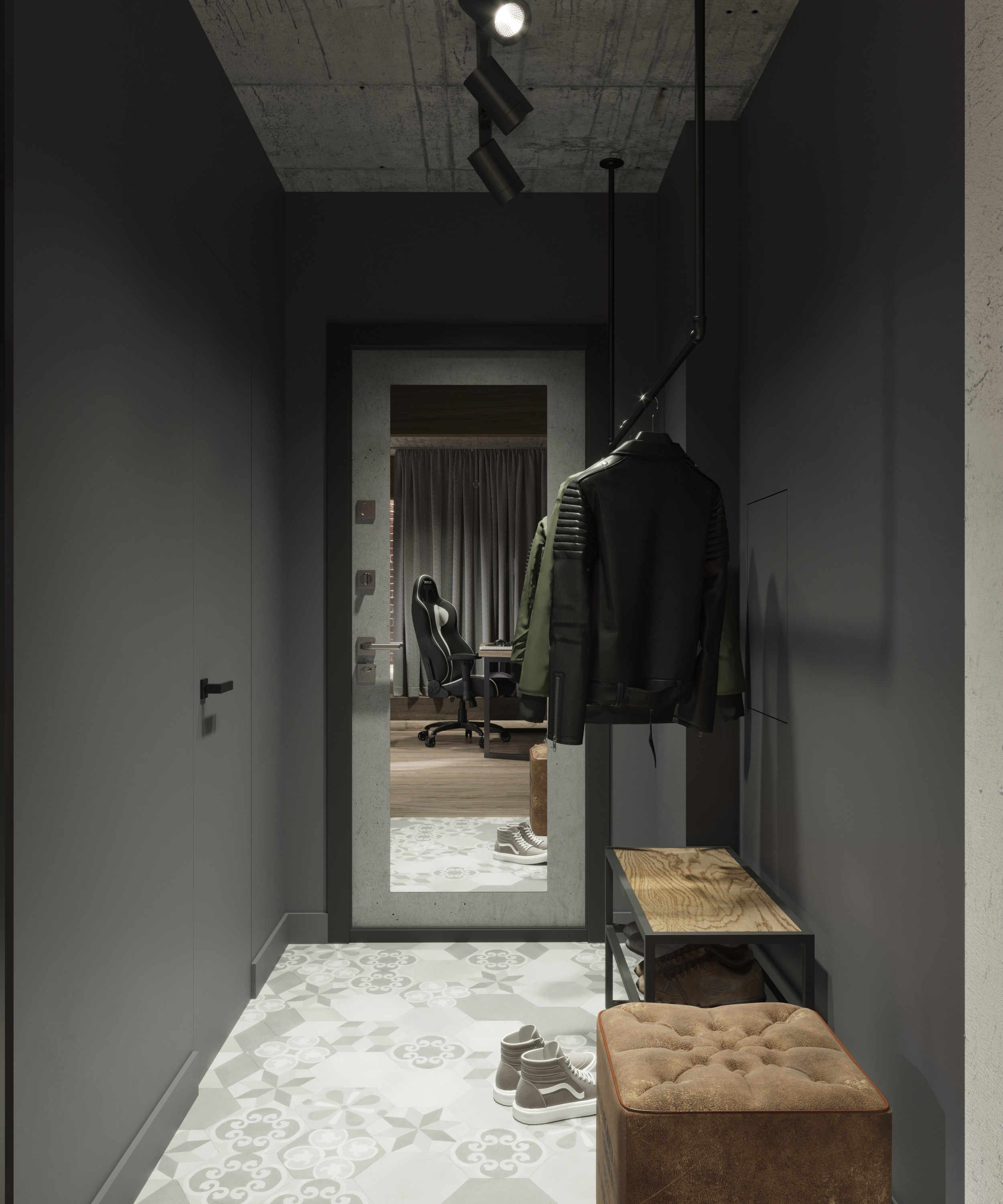 Дизайн - проект в стиле лофт. Анастасия Дремина DREMINA INTERIORS