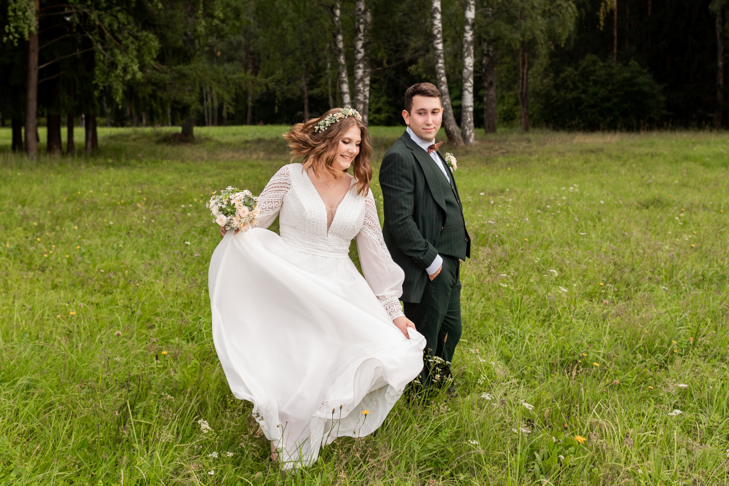 Свадебная фотосессия в Пушкине. Свадебный фотограф Кирилл Белый