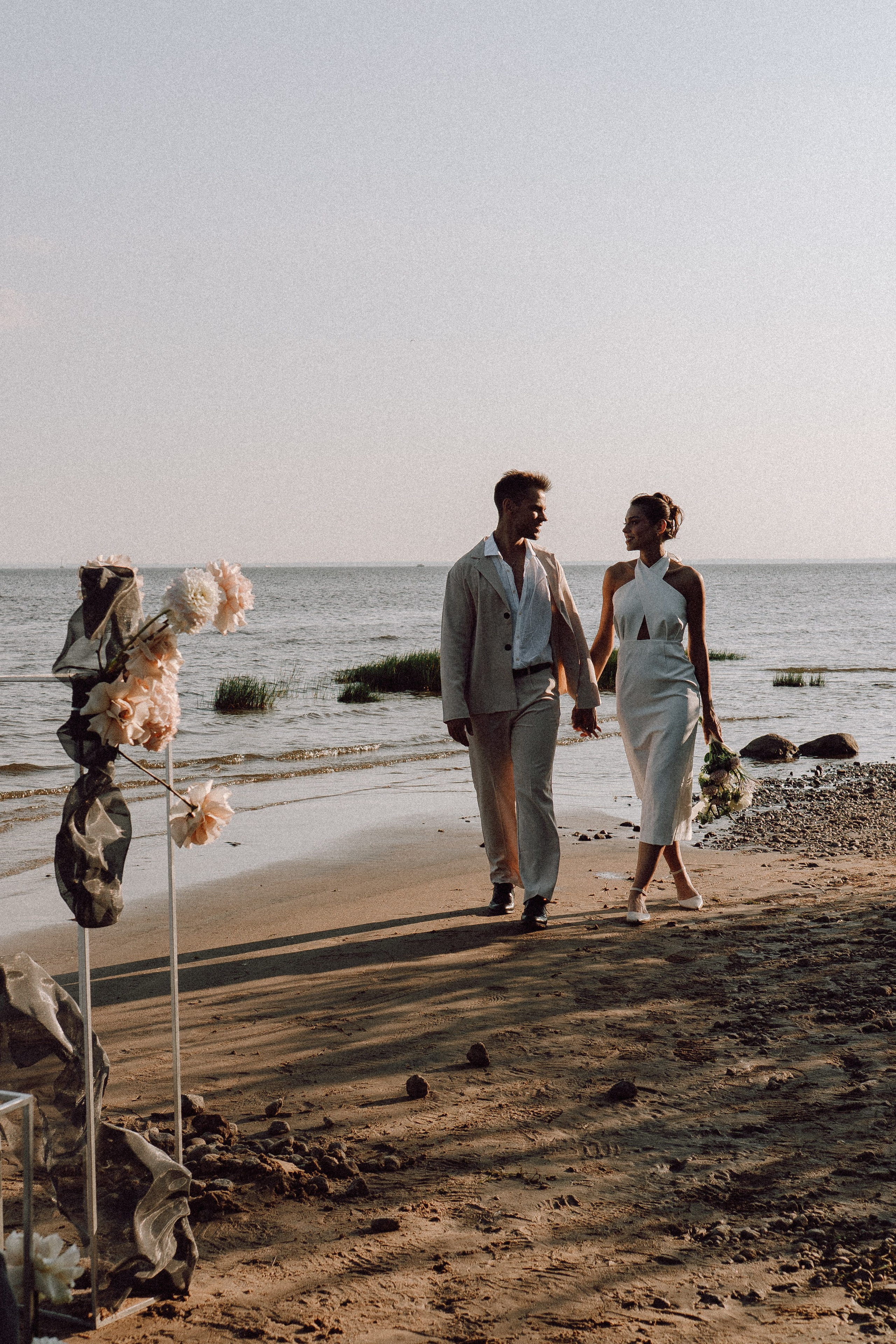 СВАДЕБНАЯ ФОТОСЕССИЯ ВЫЕЗДНОЙ ЦЕРЕМОНИИ (ФИНСКИЙ ЗАЛИВ). Профессиональный фотограф, Санкт-Петербург — Виктория Богомолова