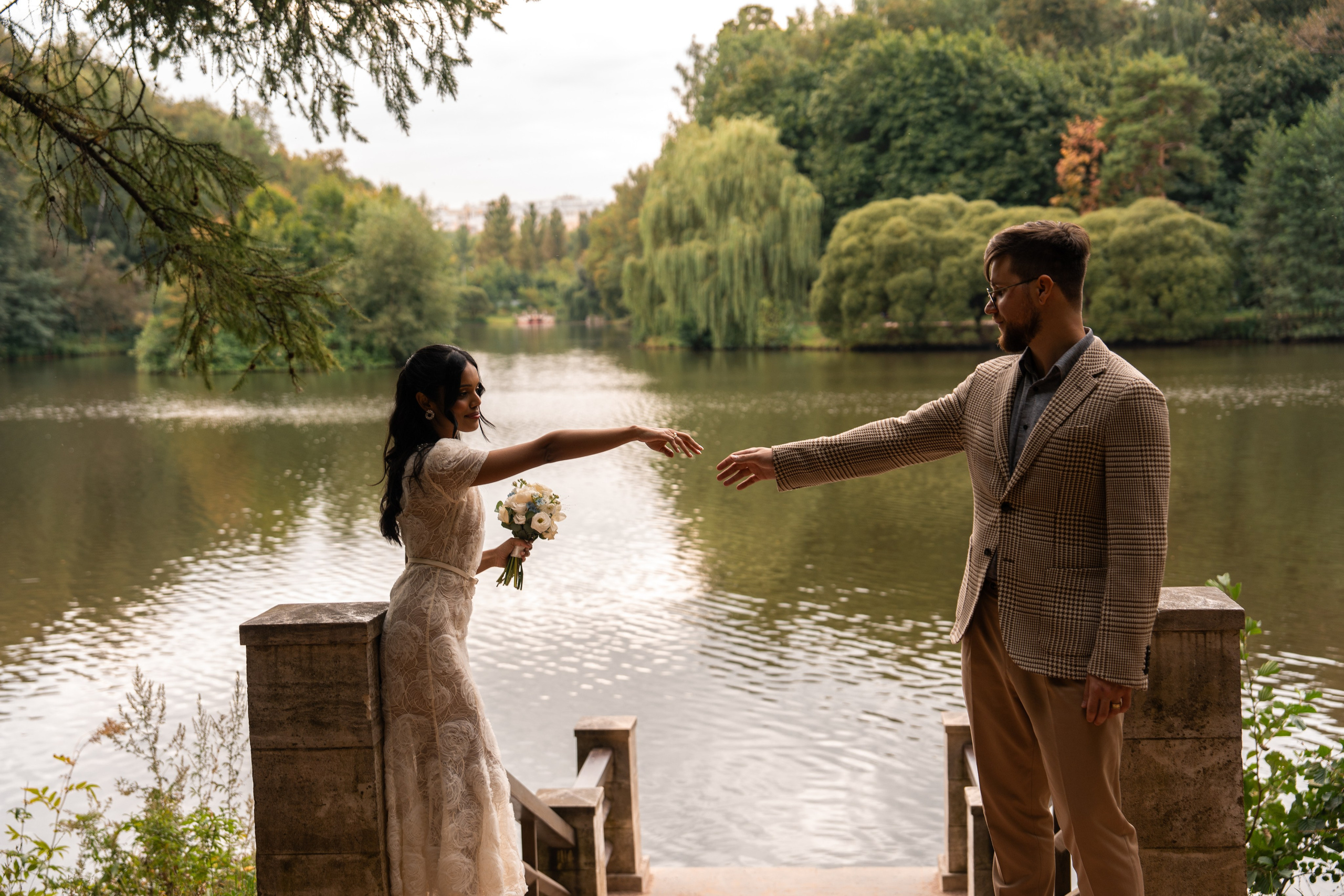 Максим и Харша, Царицыно. Свадебный фотограф в Москве Анна Полушина