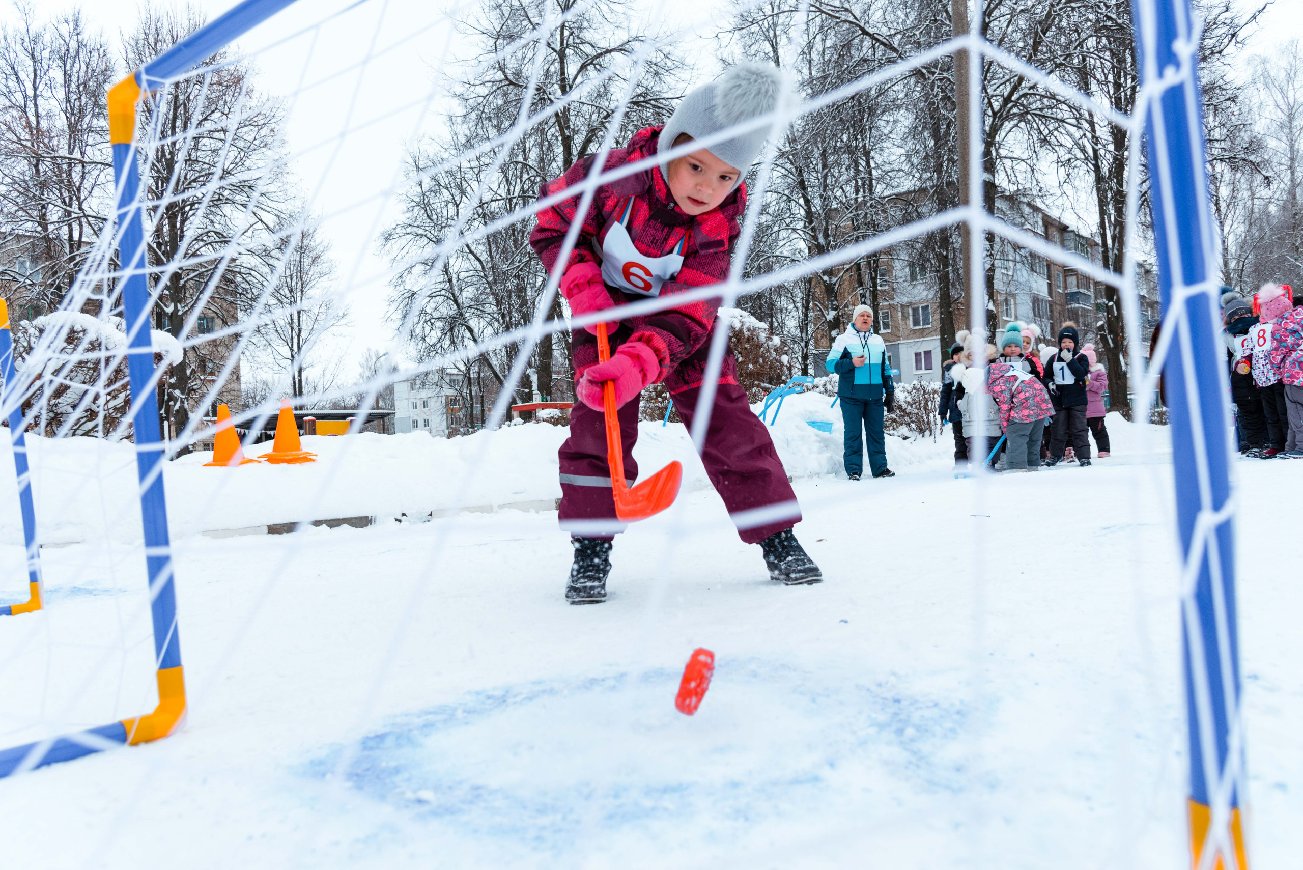 Зимняя фотосессия в детском саду для фотоальбома в Туле. Выпускной альбом