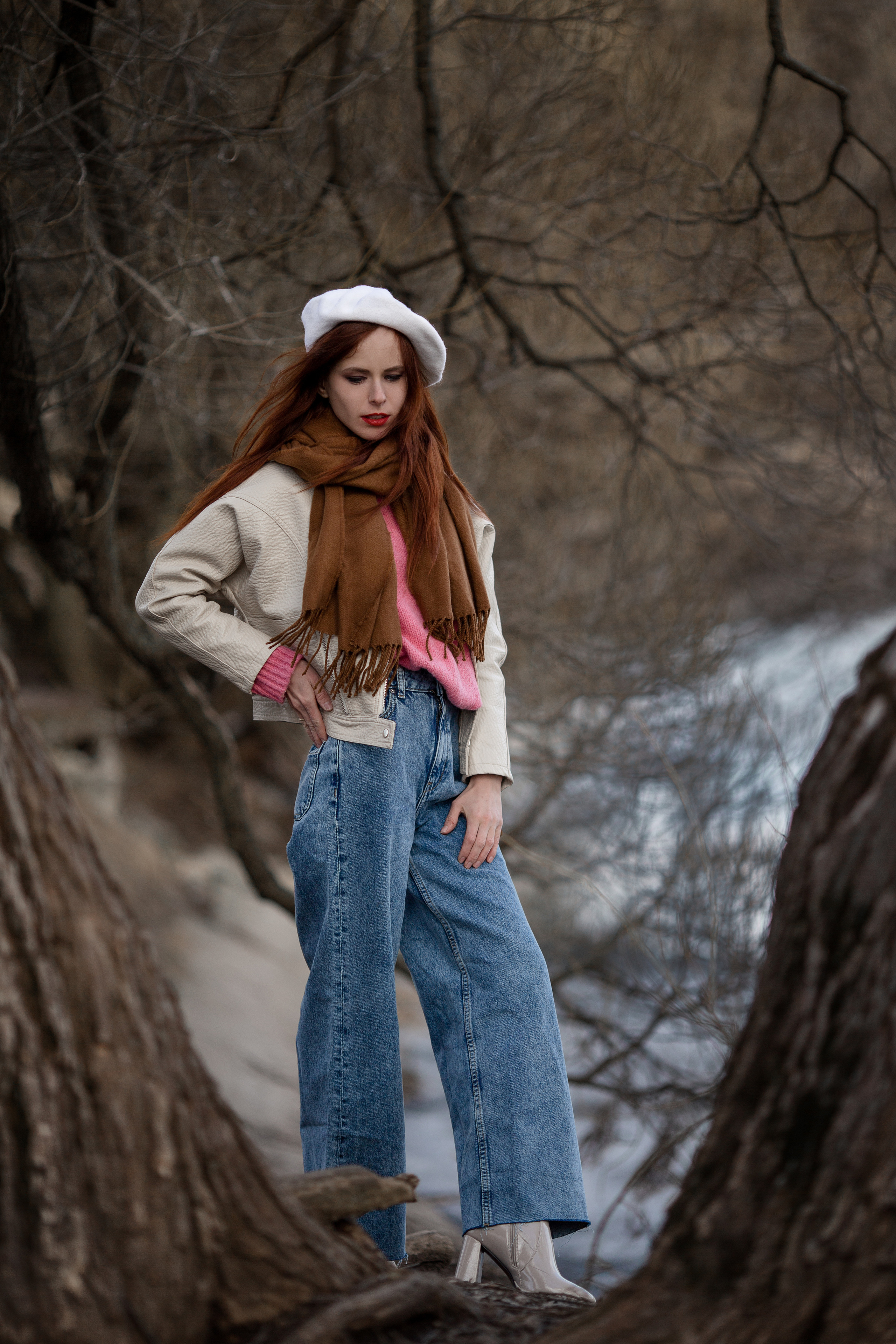 Екатерина. Межсезонье в Ботаническом саду. Детский семейный фотограф в г. Москве Жанна Трофимова