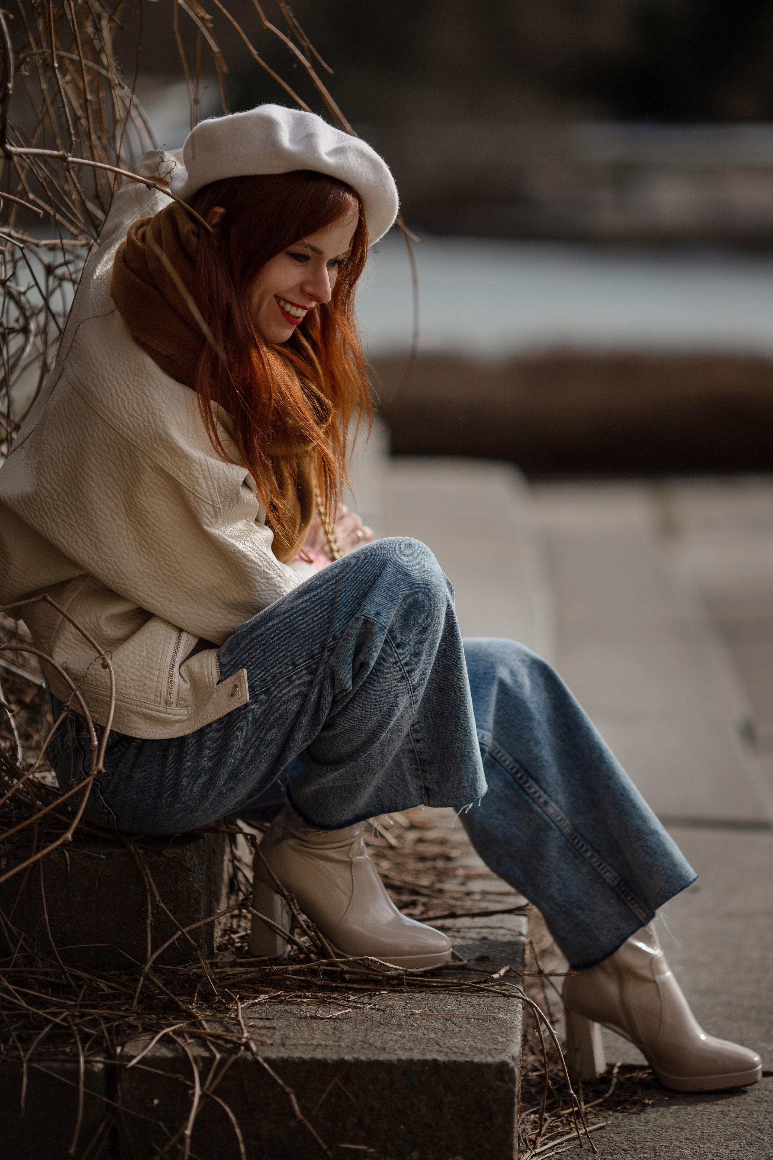 Екатерина. Межсезонье в Ботаническом саду. Детский семейный фотограф в г. Москве Жанна Трофимова