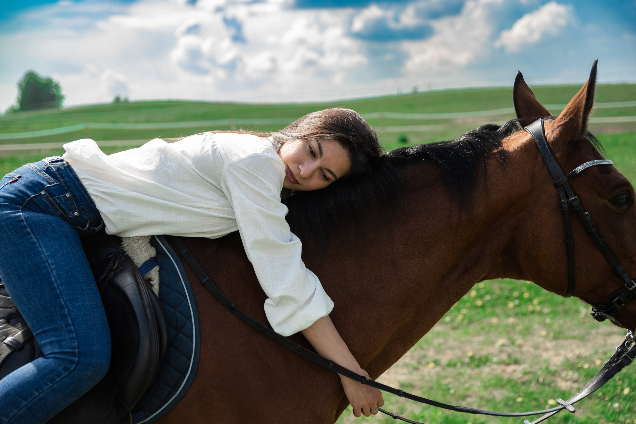 Кристина и конь Неон. Фотограф в Санкт-Петербурге Виктор Кудряшов