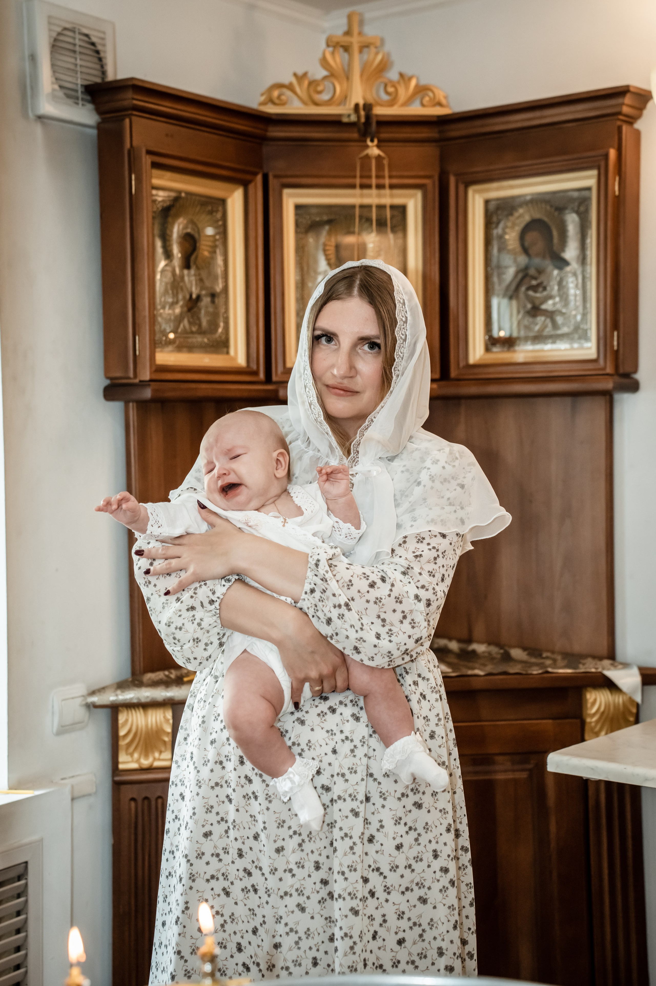 Крещение Анны в хаме Дмитрия Солунского. Фотограф на Крещение Тула и Венчание в Туле, детский и семейный фотограф