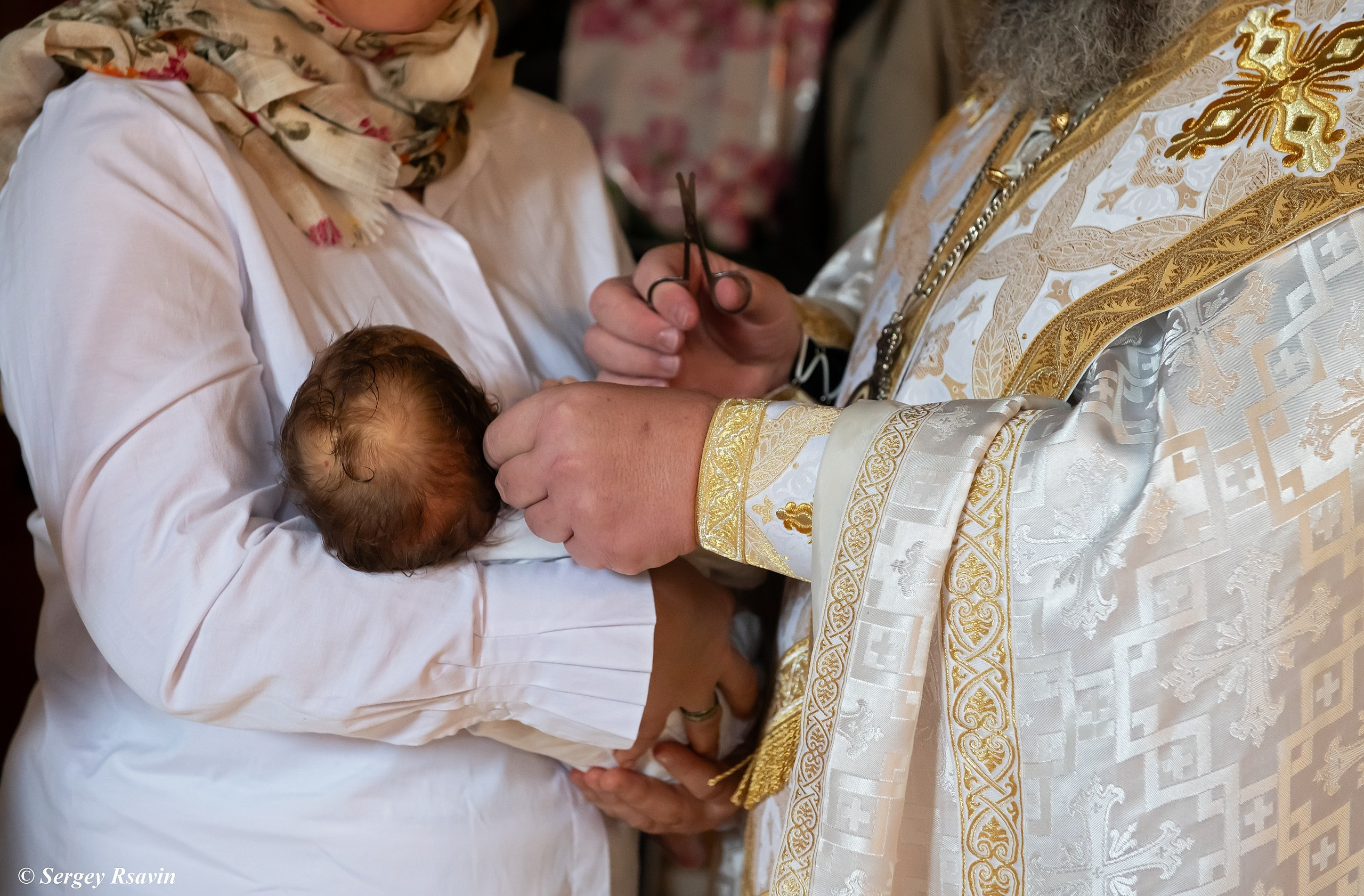Съемка крещения. Фотограф в Москве Сергей Рсавин