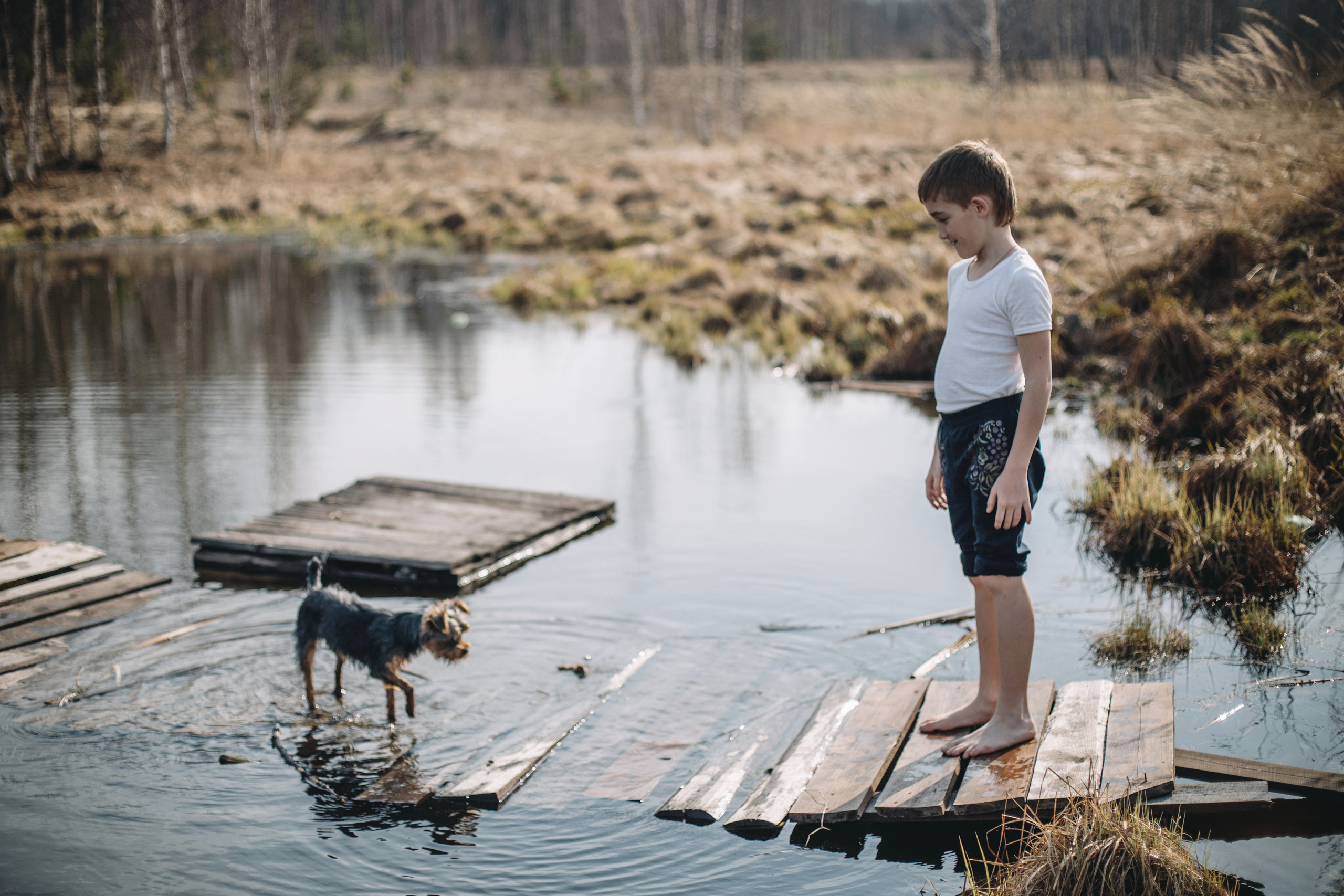 Женя, дети и Крош