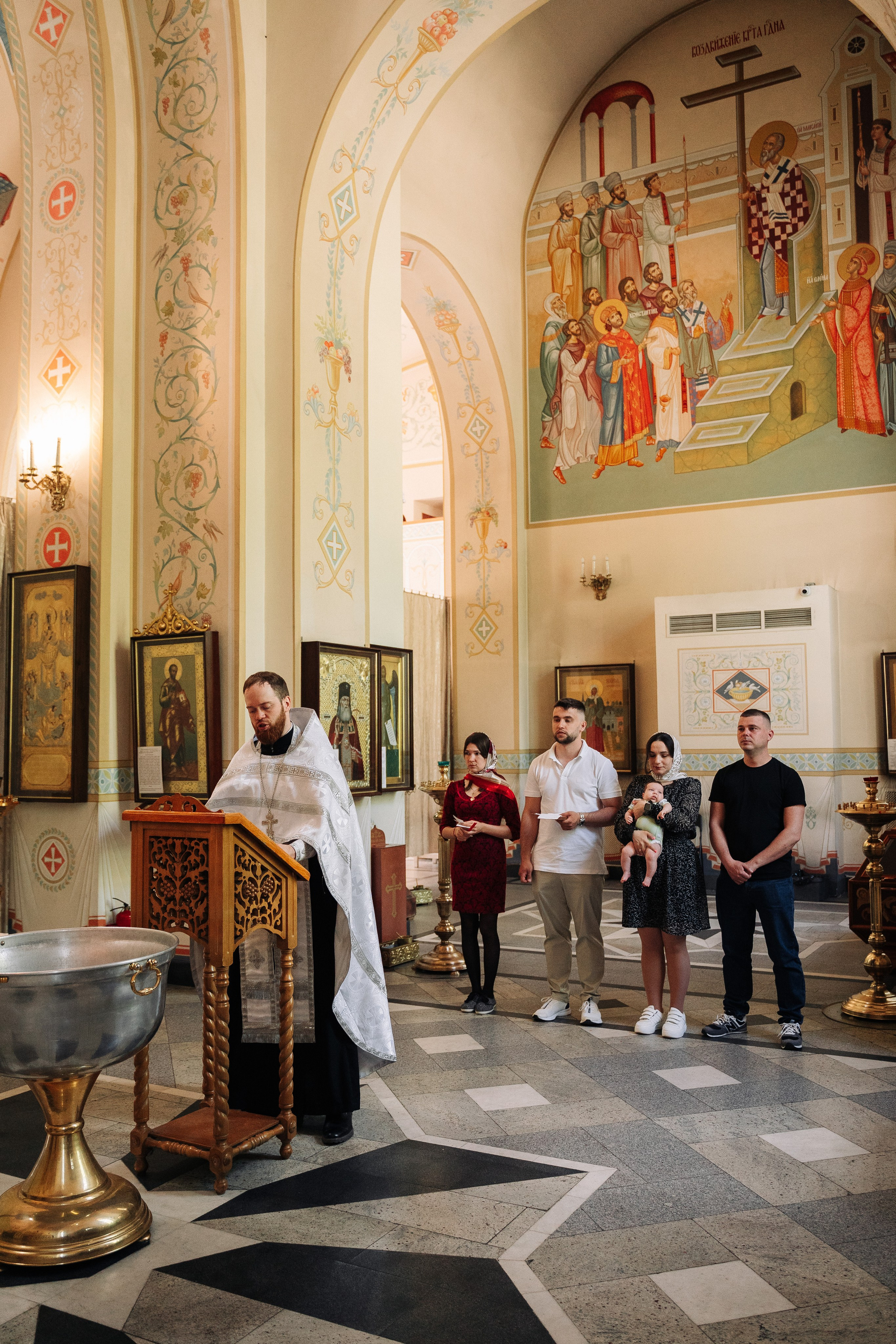 Крещение в Храме Богоявления Господня г. Химки. Свадебный и семейный фотограф в Москве и МО Геннадий Туманцев