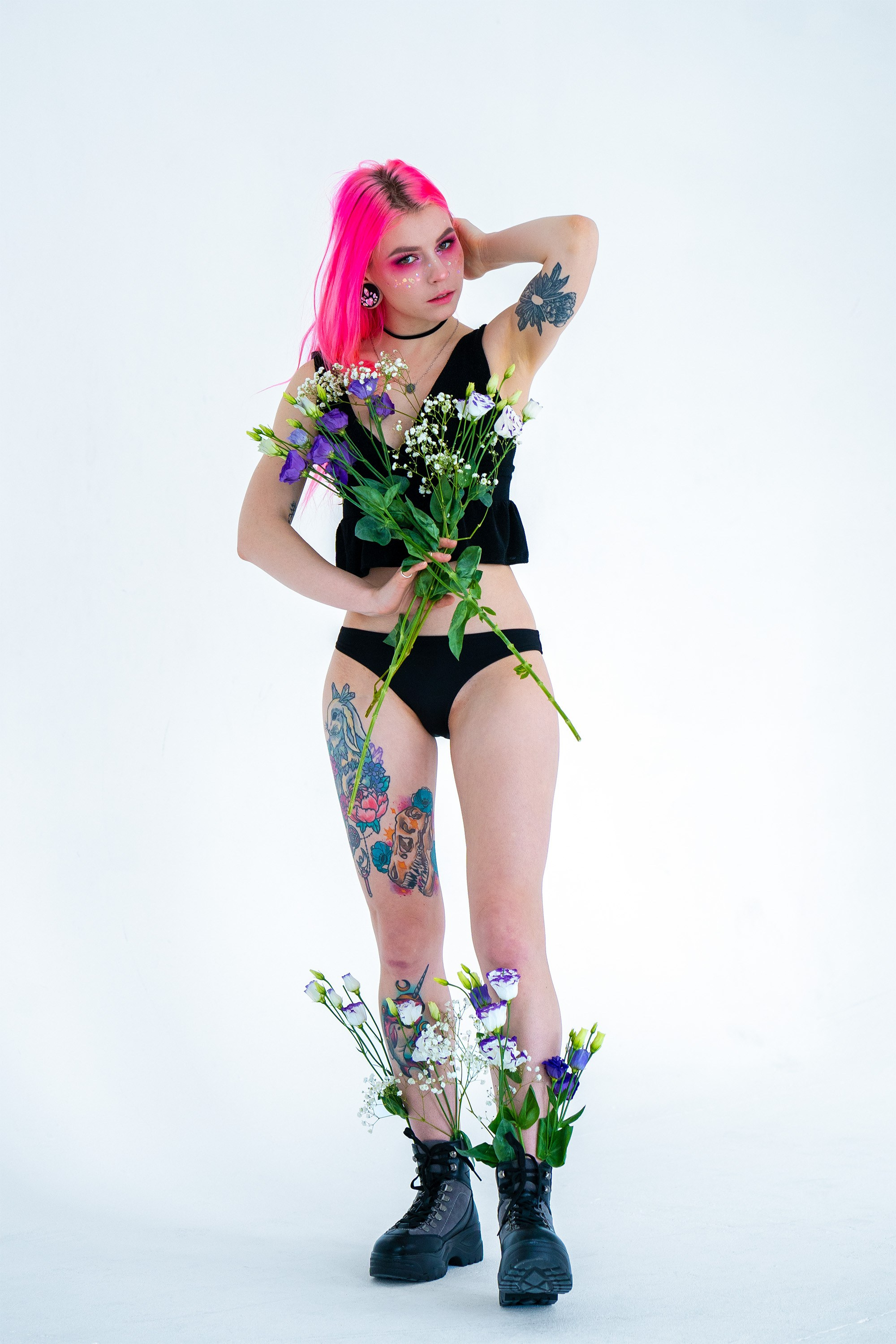 Аня. Цветы. Портретный фотограф в Санкт-Петербурге Александр Быстрицкий