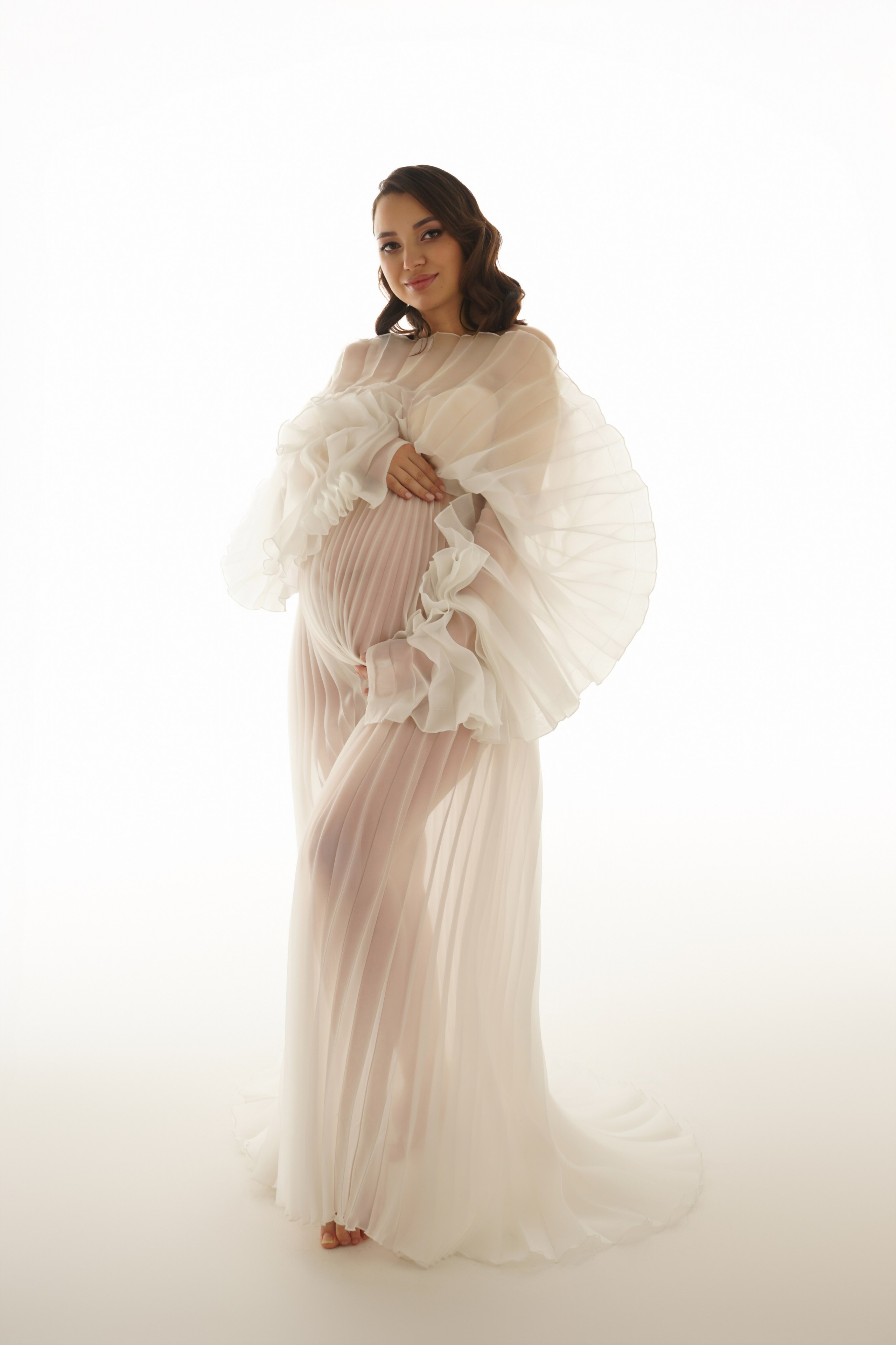 Съёмка беременности в моей фотостудии «НЕБО». Женский фотограф в Химках Алёна Ленёва