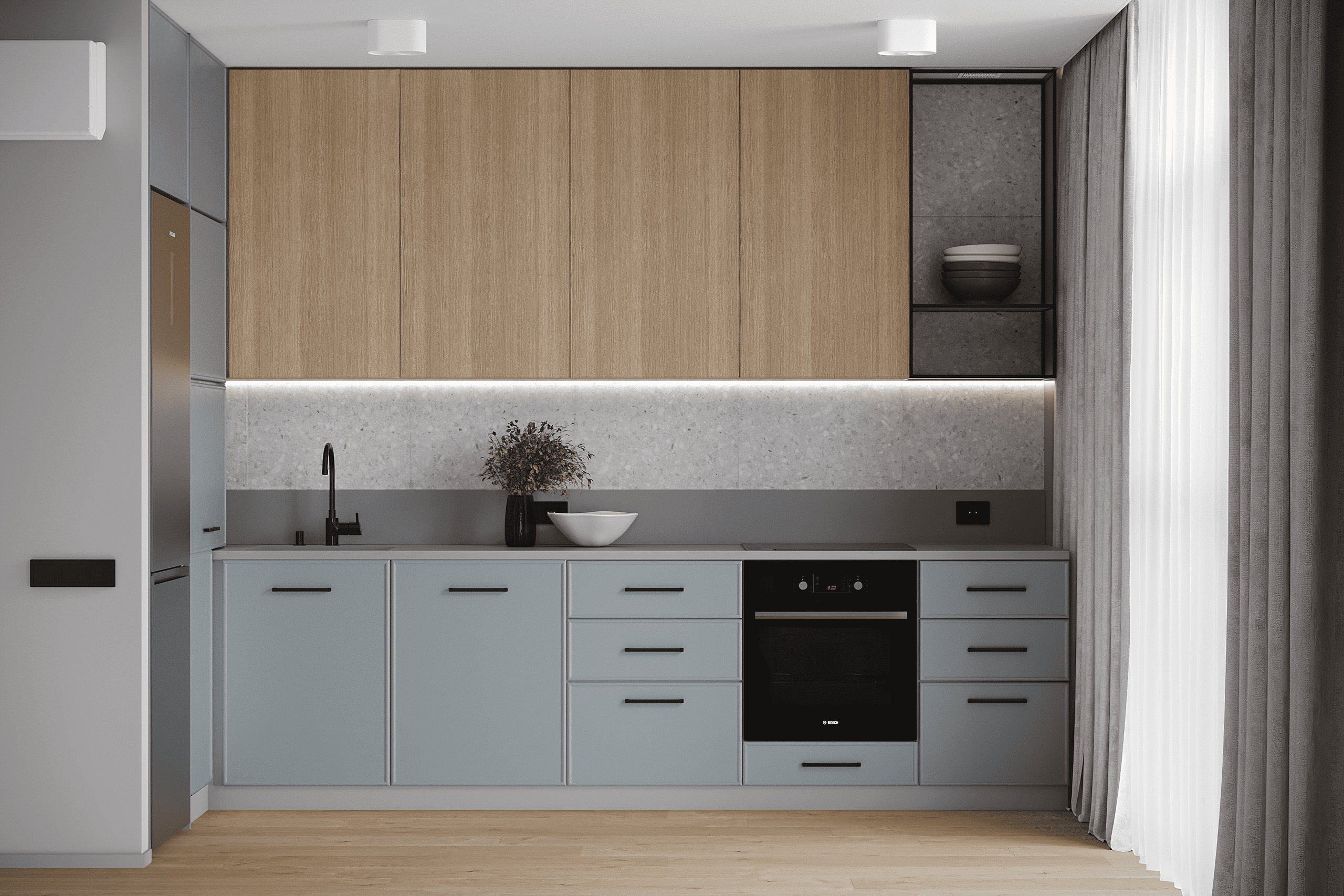 Голубое небо. MIRRO STUDIO Дизайн интерьера и реализация под ключ Варшава