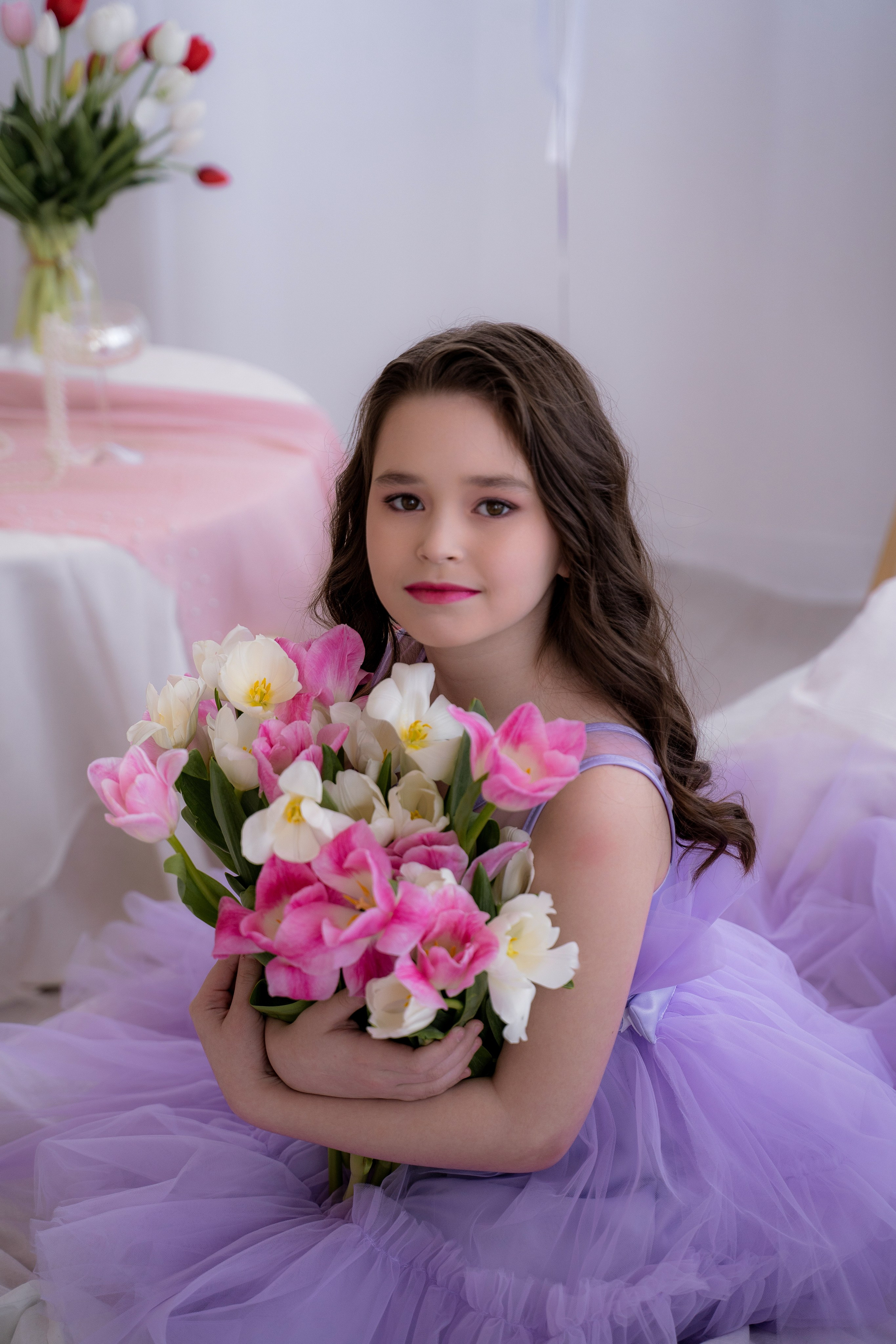 Тюльпановое настроение. Фотостудия Малина в городе Улан-Удэ. Фотограф Ирина Жарникова