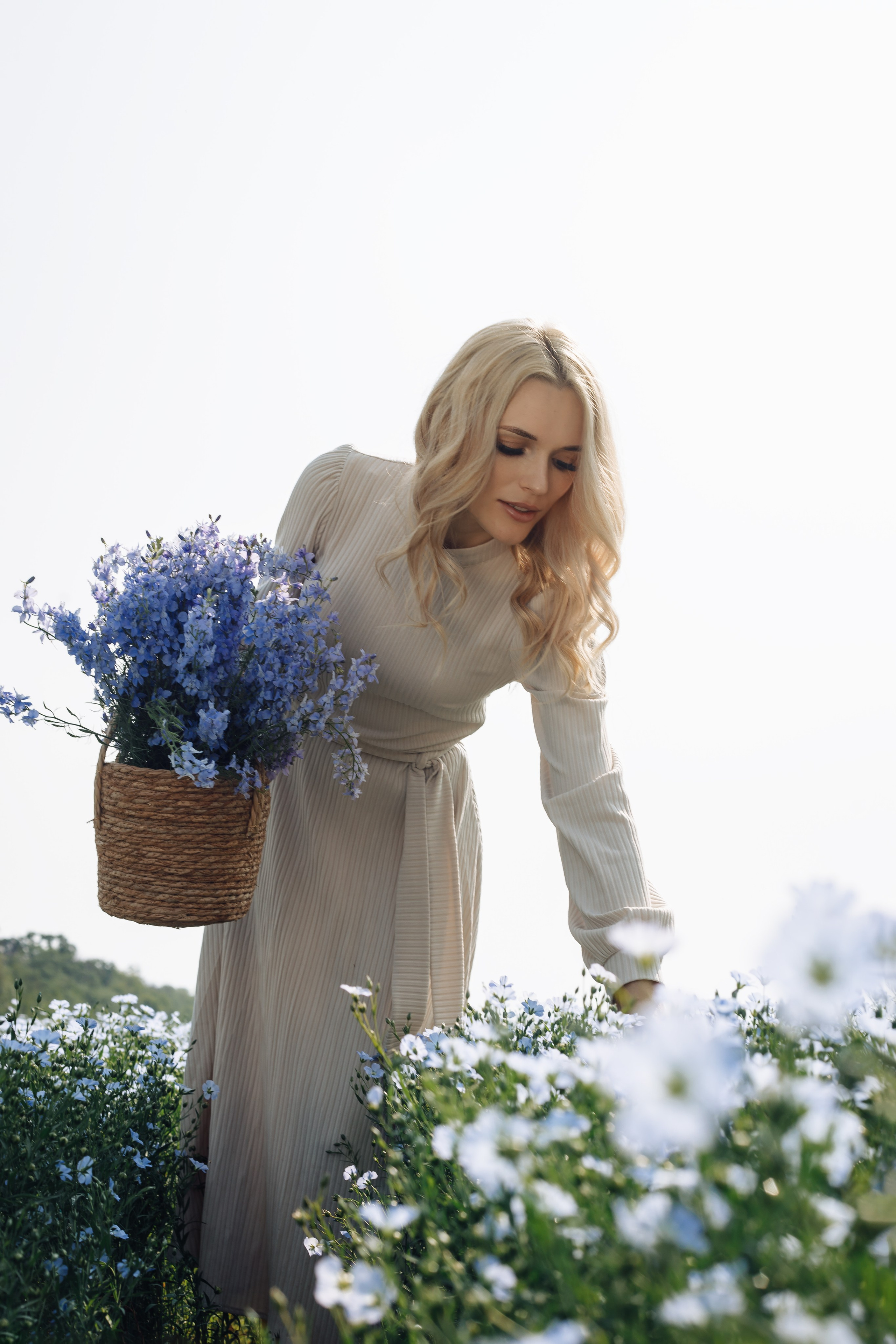 Фотосессия в поле льна. Свадебный и семейный фотограф в Краснодарском крае Мария Данилкина