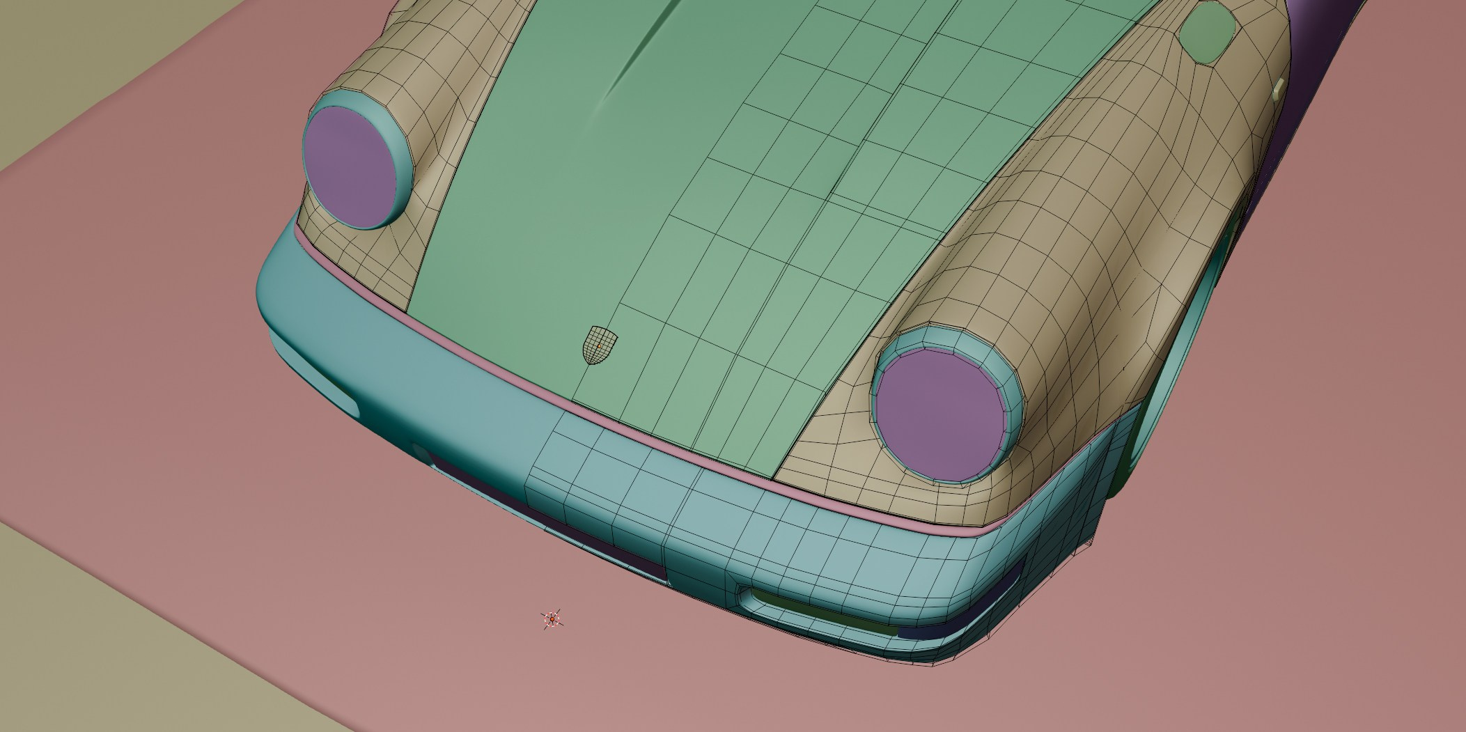 Porsche964. Архитектурная визуализация