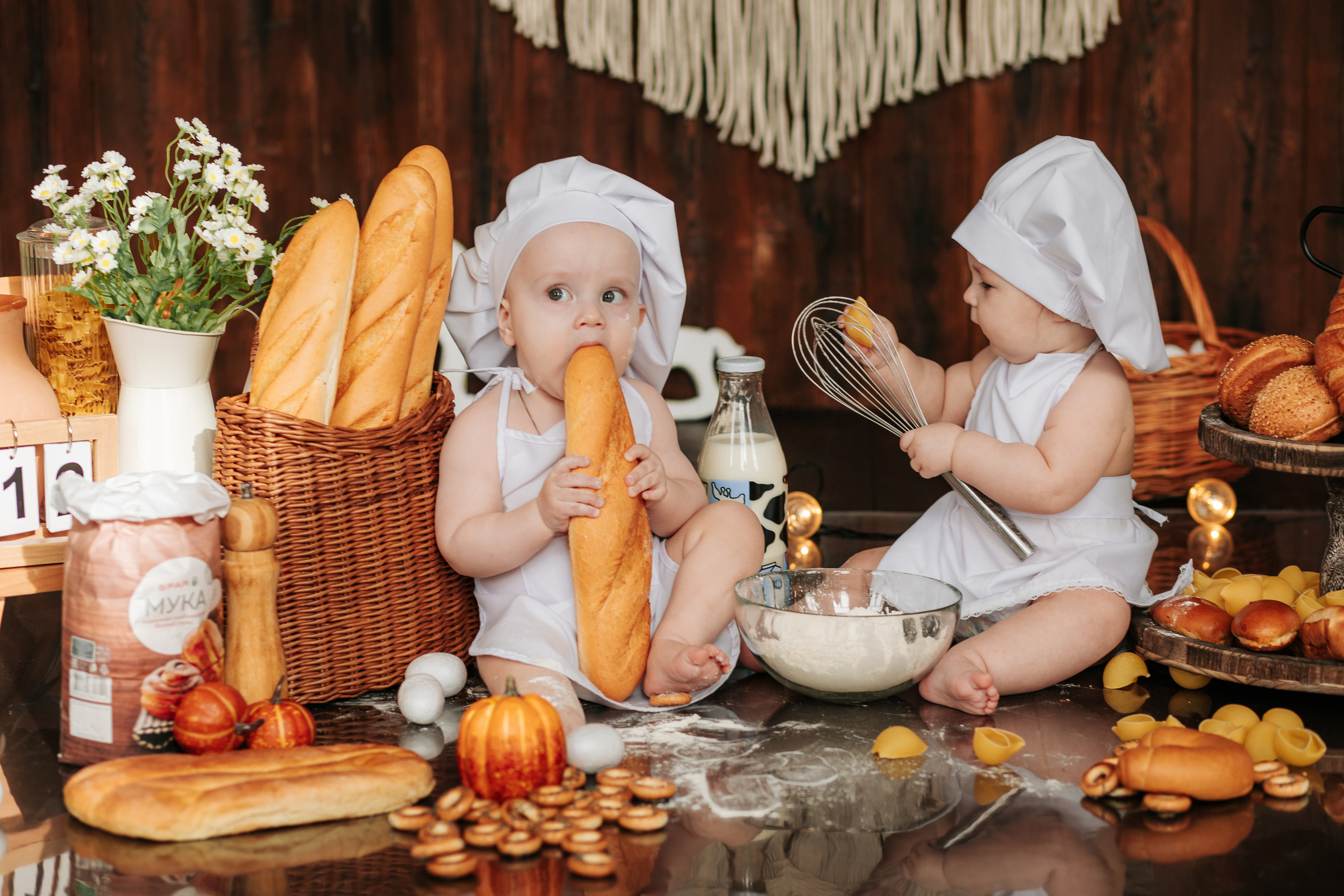 Булочники на багетной вечеринке. Свадебный, семейный фотограф в Дзержинске, Нижнем Новгороде Наталья Хр