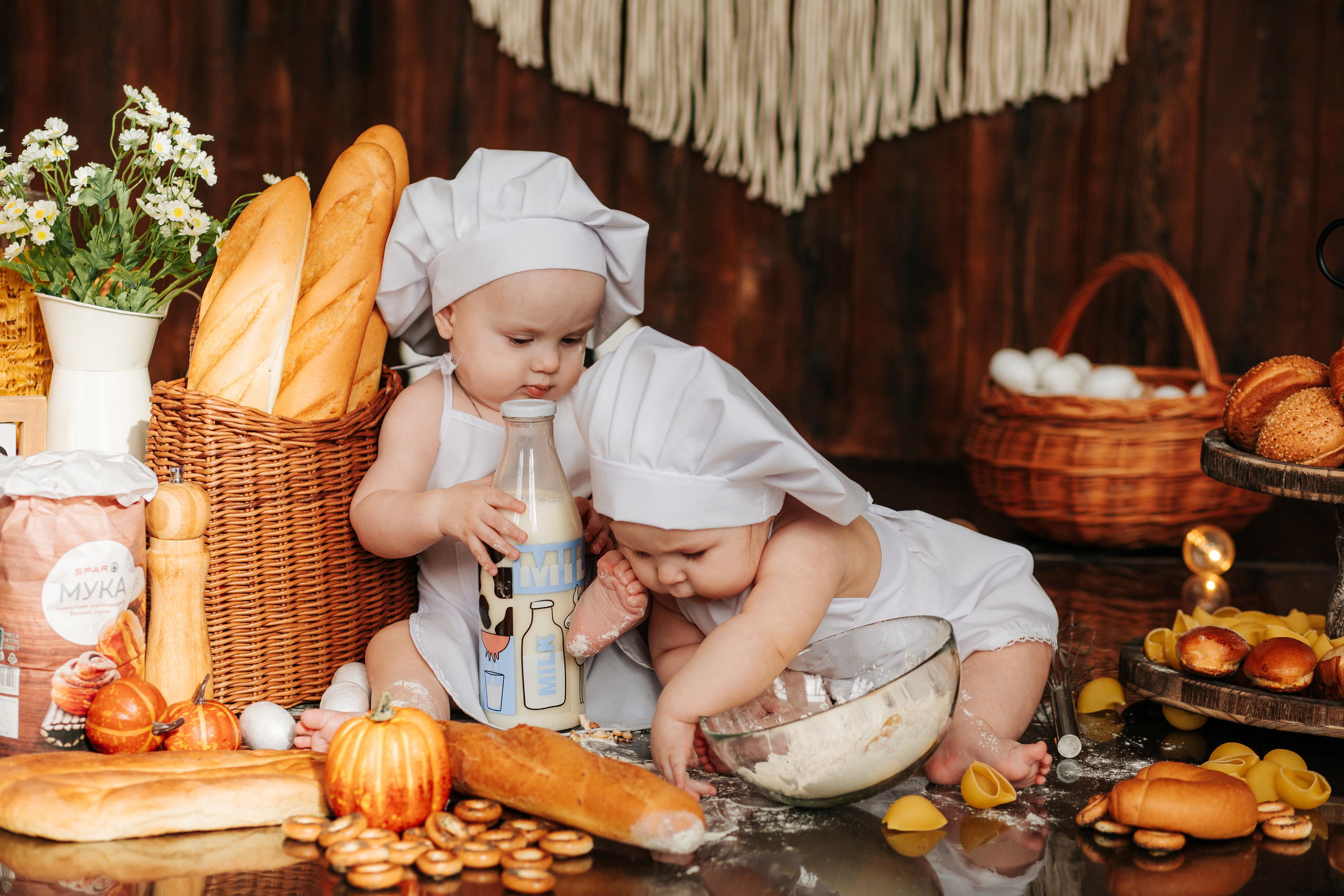Булочники на багетной вечеринке. Свадебный, семейный фотограф в Дзержинске, Нижнем Новгороде Наталья Хр