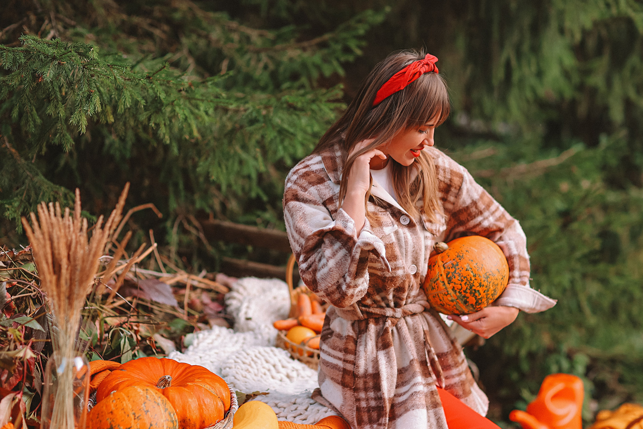Тыквы. Семейный фотограф Тюмень, фотограф на роды Салмина Мария
