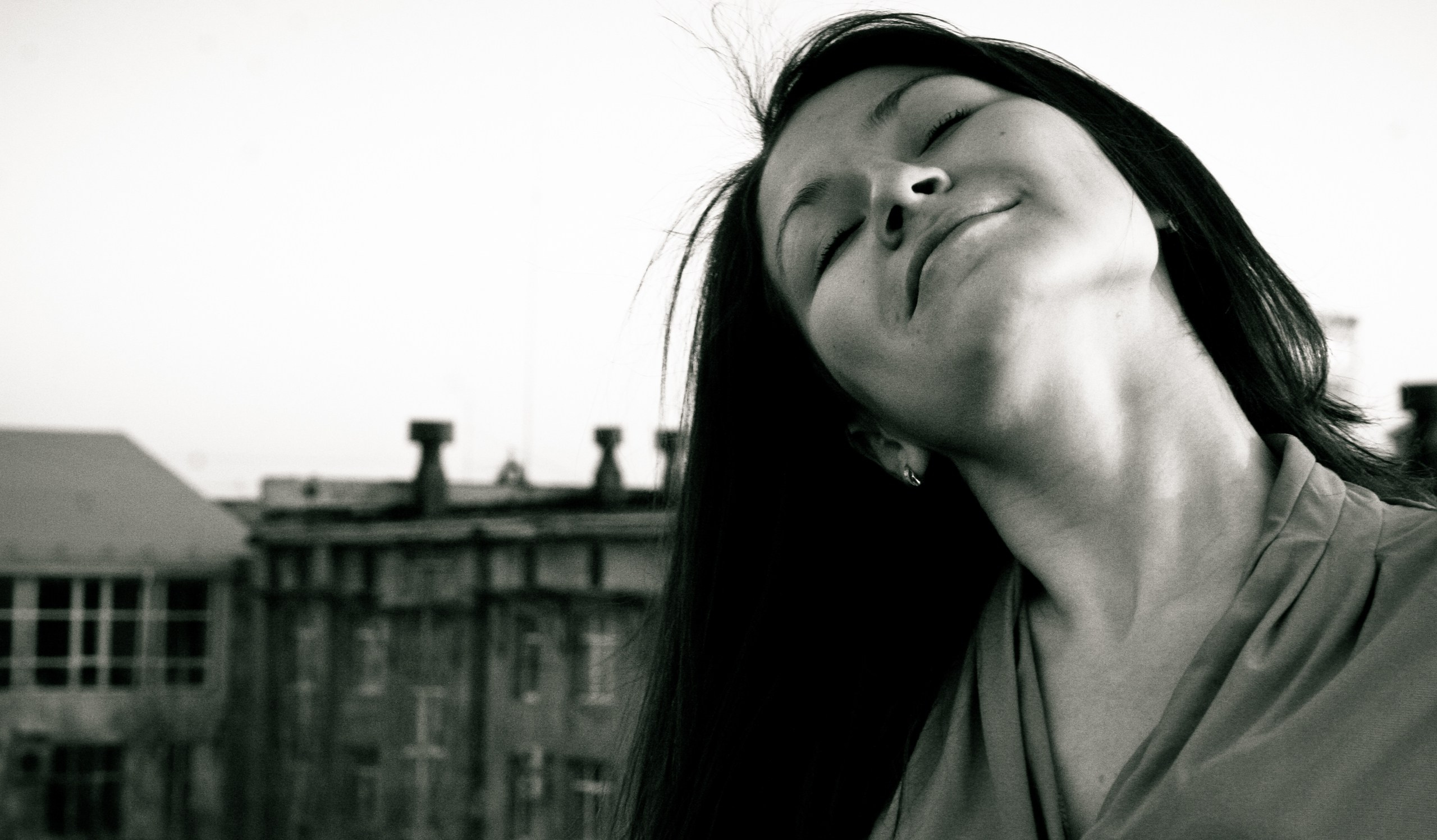 Альбина на крыше. Фотограф Пермь. Фотосессия в фотостудии Перми и на свежем воздухе