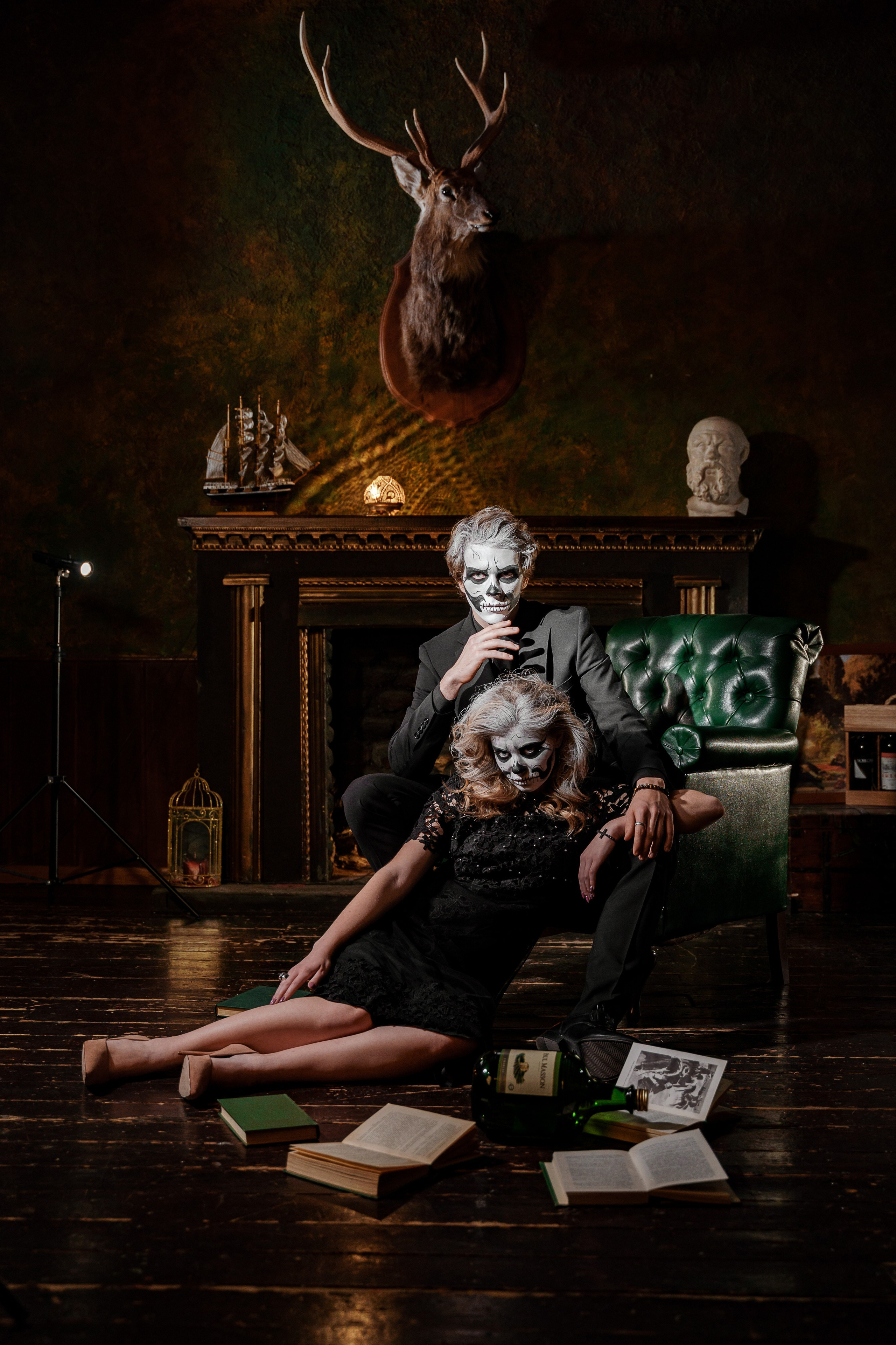 Лав стори фотосессия на Helloween в Москве