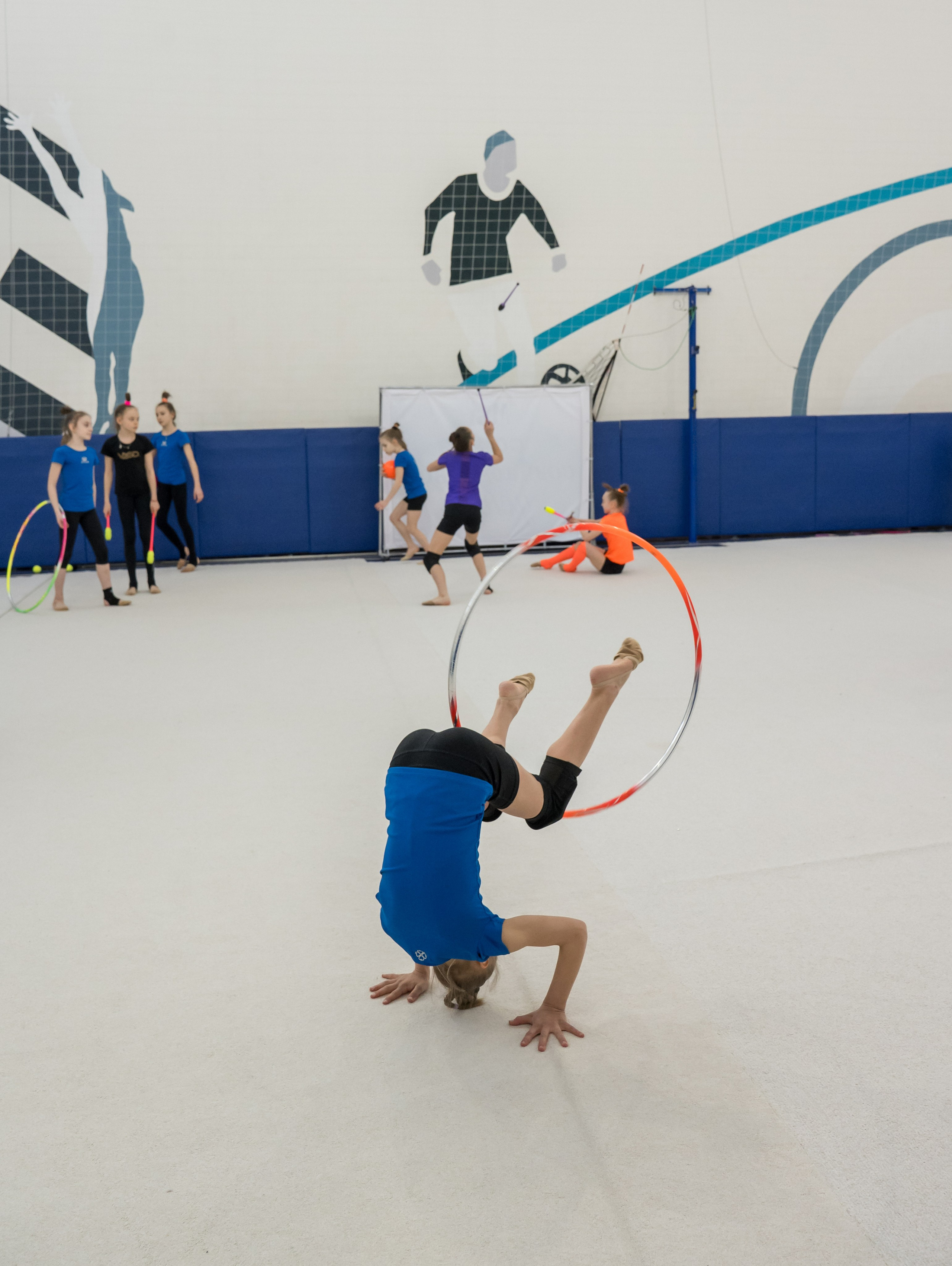 Тренировочный процесс. Художественная гимнастика. Фотограф в Москве