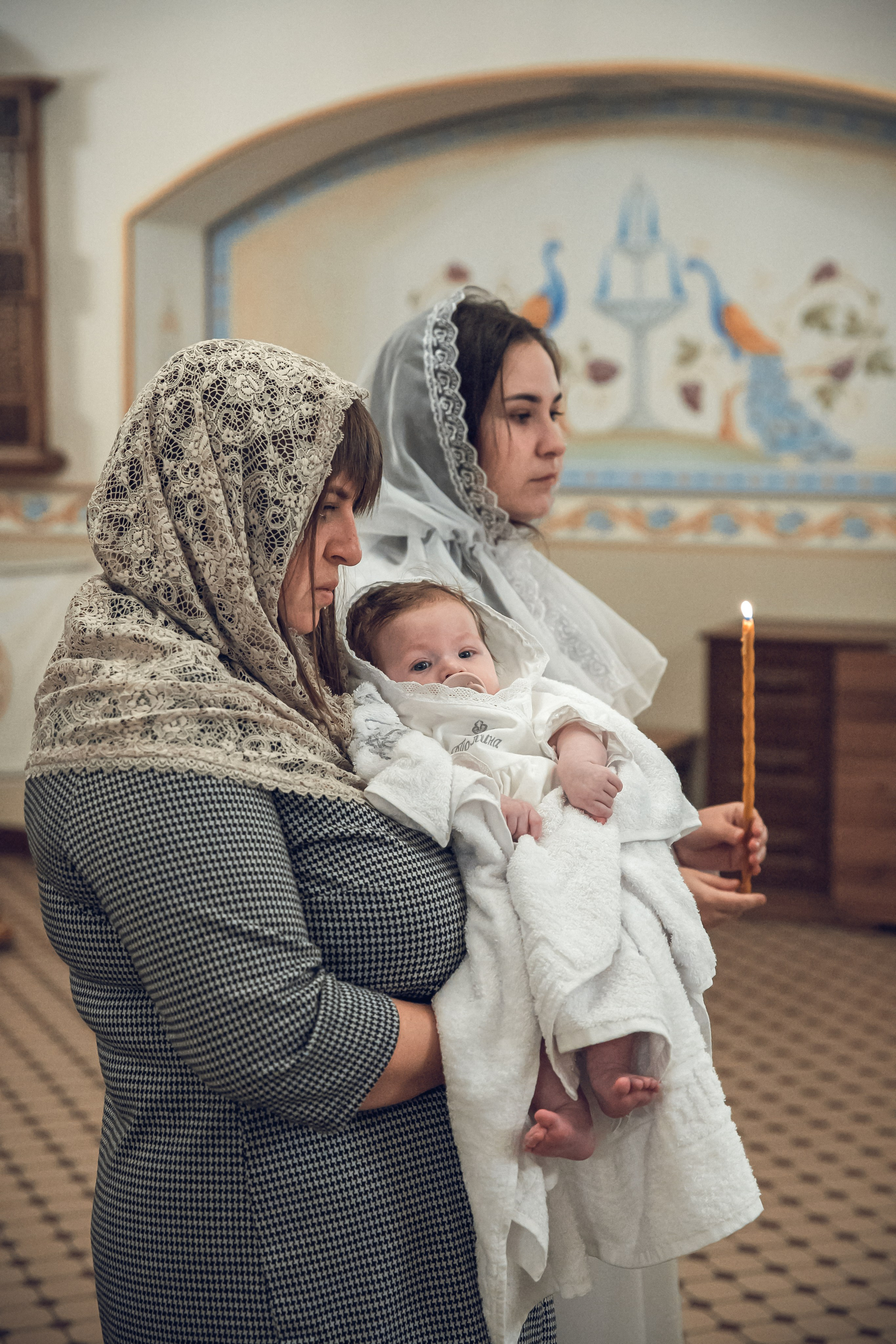 Крещение Полины. Фотограф на крещение в Рязани. Семейный фотограф