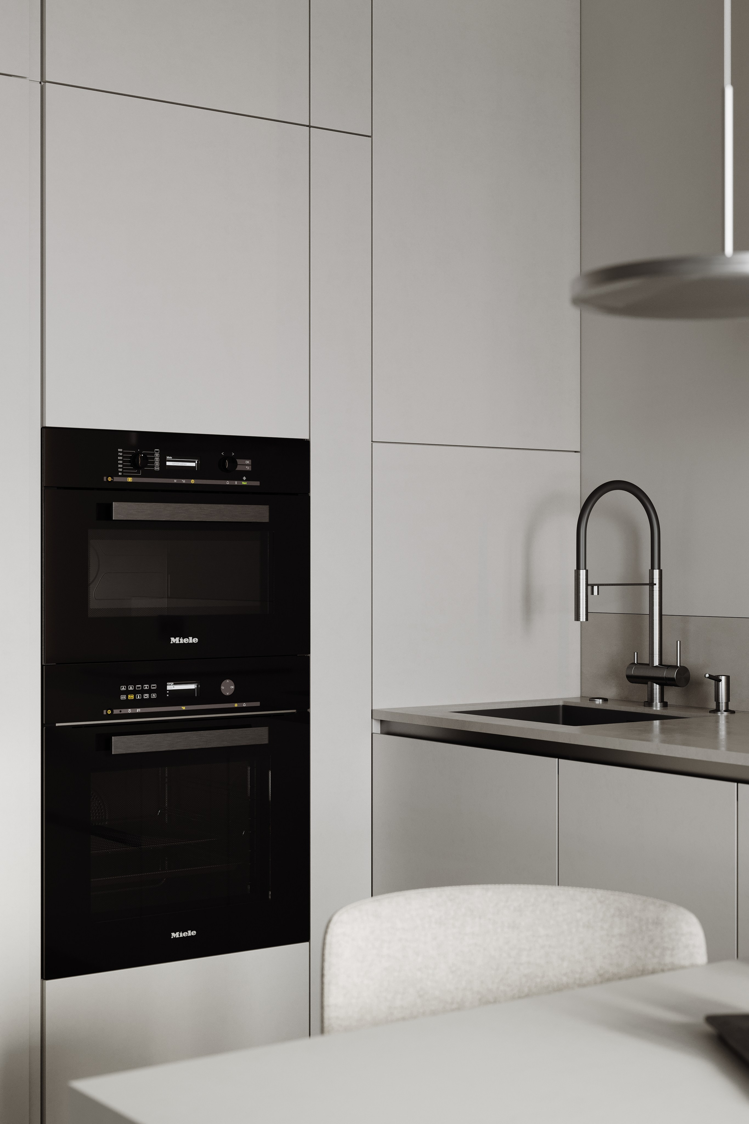 «Manhattan» | Kitchen & Living room. Середа Юлия | Визуализация