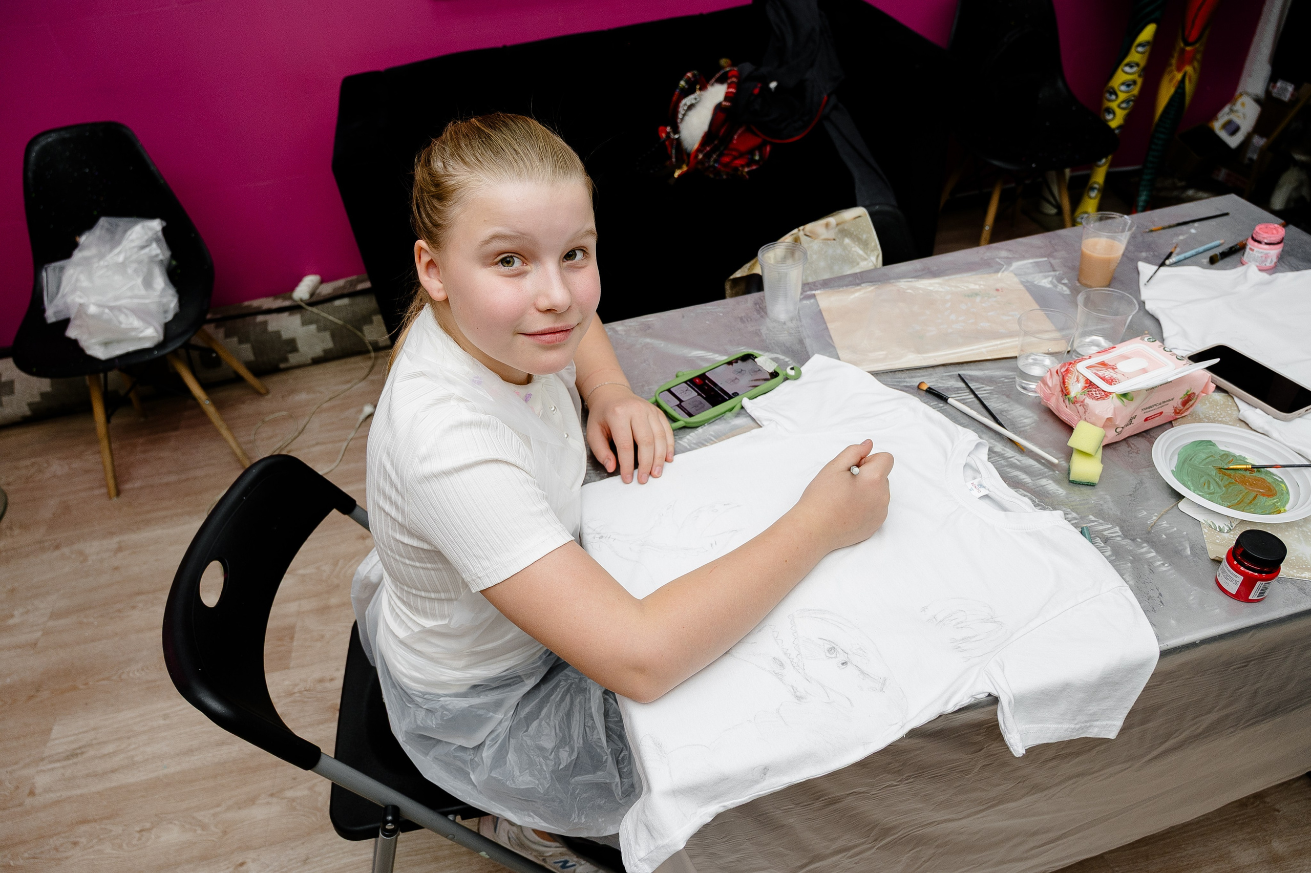 Детский День рождения. Мк роспись футболок. Alice_insomnia