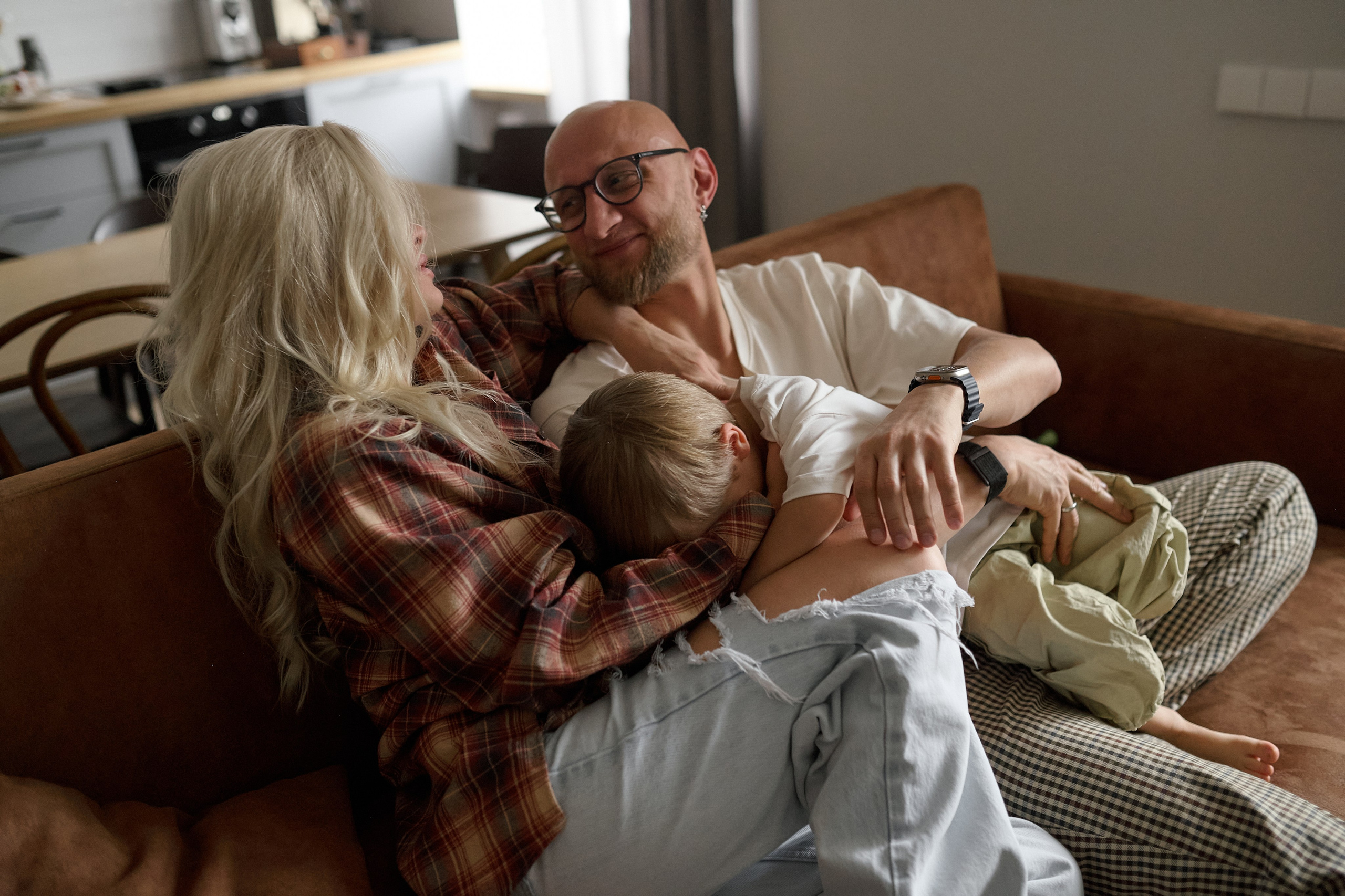 Серёжа, Вика, Макар и Кэш. Семейный и свадебный lifestyle-фотограф в Москве Мария Петрова