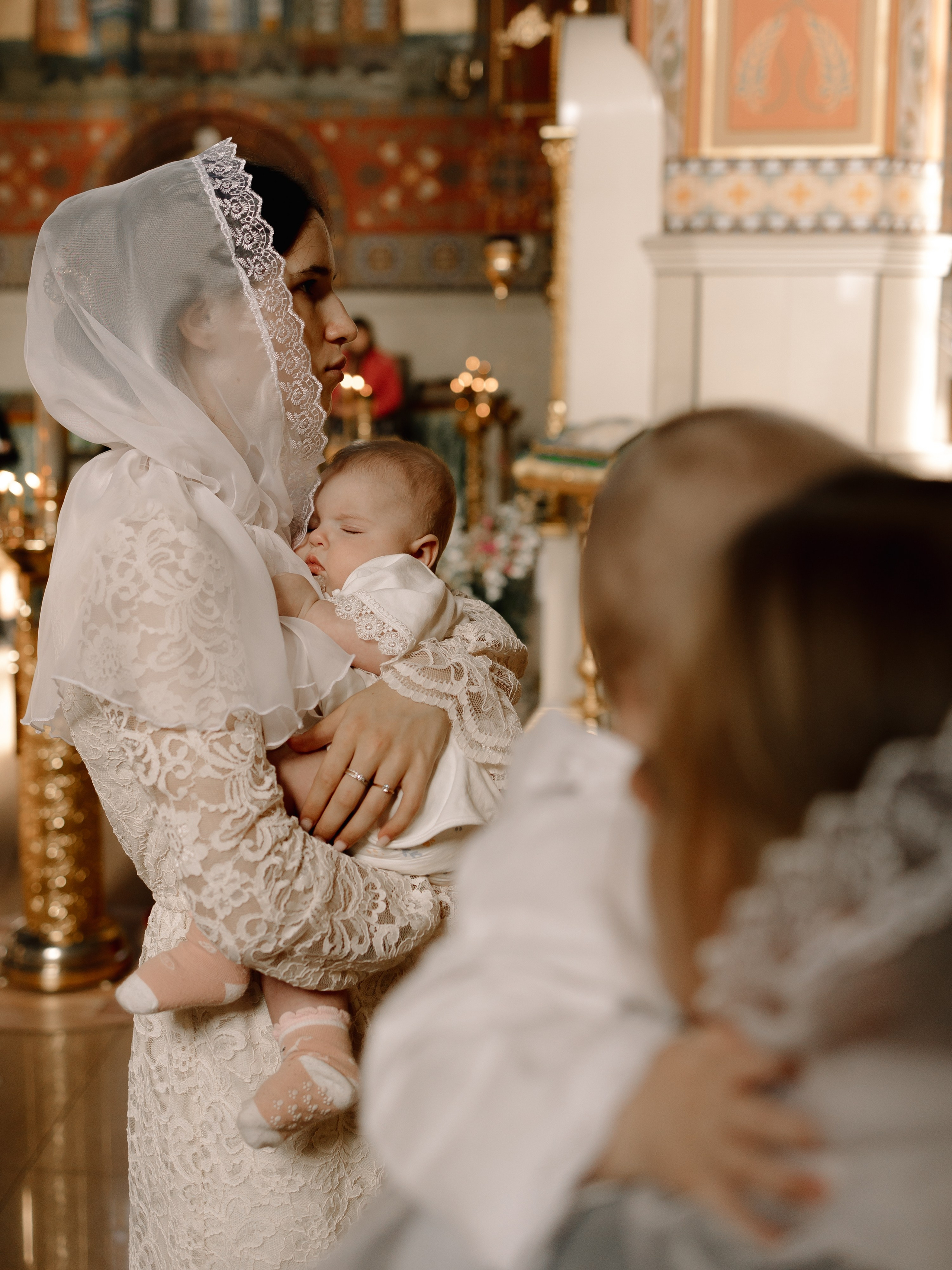Таинство крещения Миланы. Семейный фотограф в Краснодаре Храмова Анна