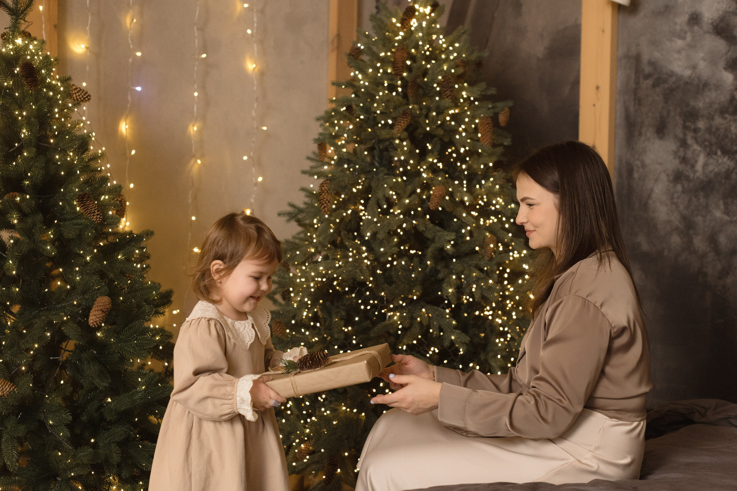 Новогодняя съемка в Мун (зал Семейный). Фотограф беременности и новорожденных в Красноярске Вета Ланская