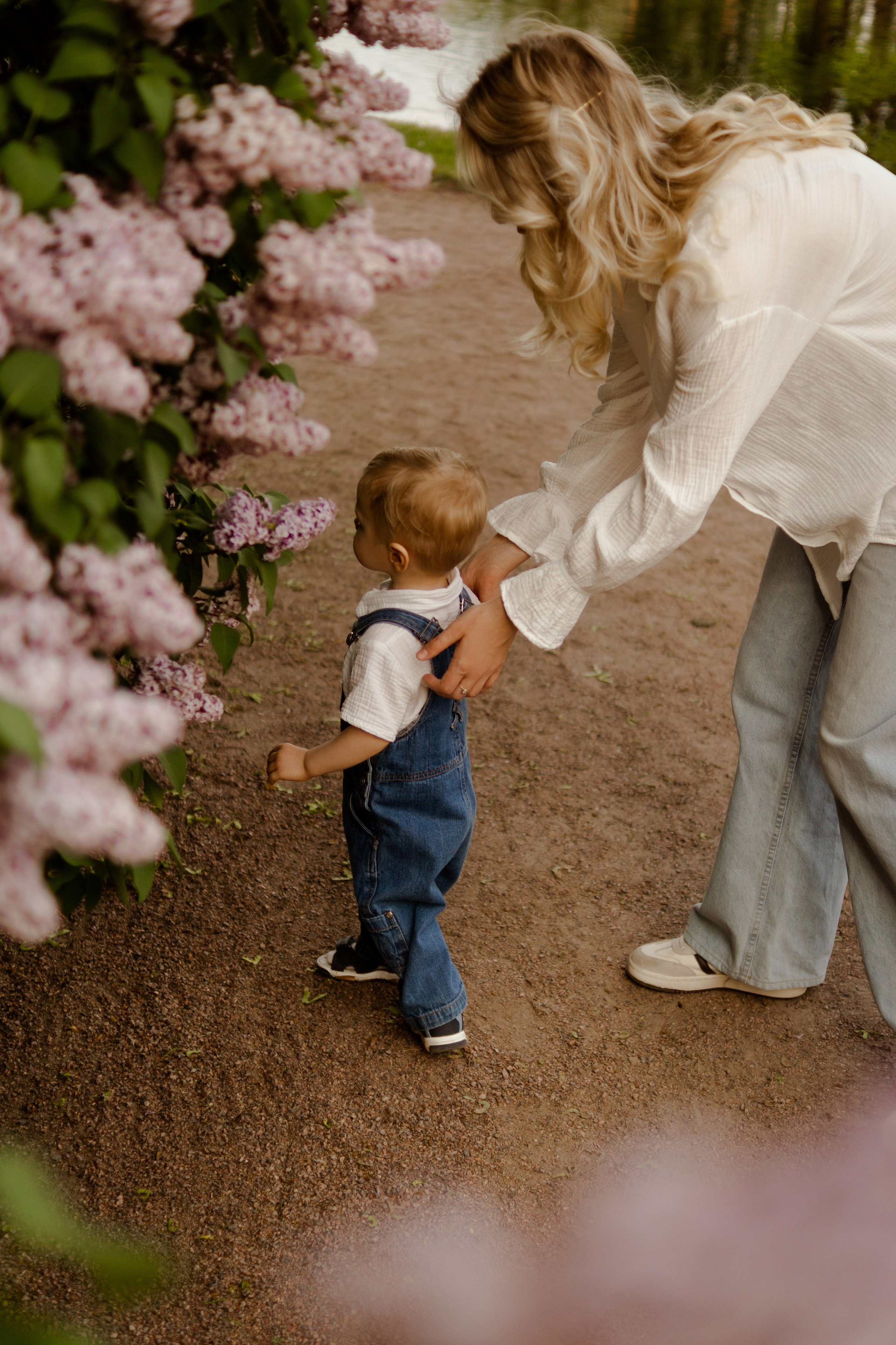 Аня с сыном Сашей