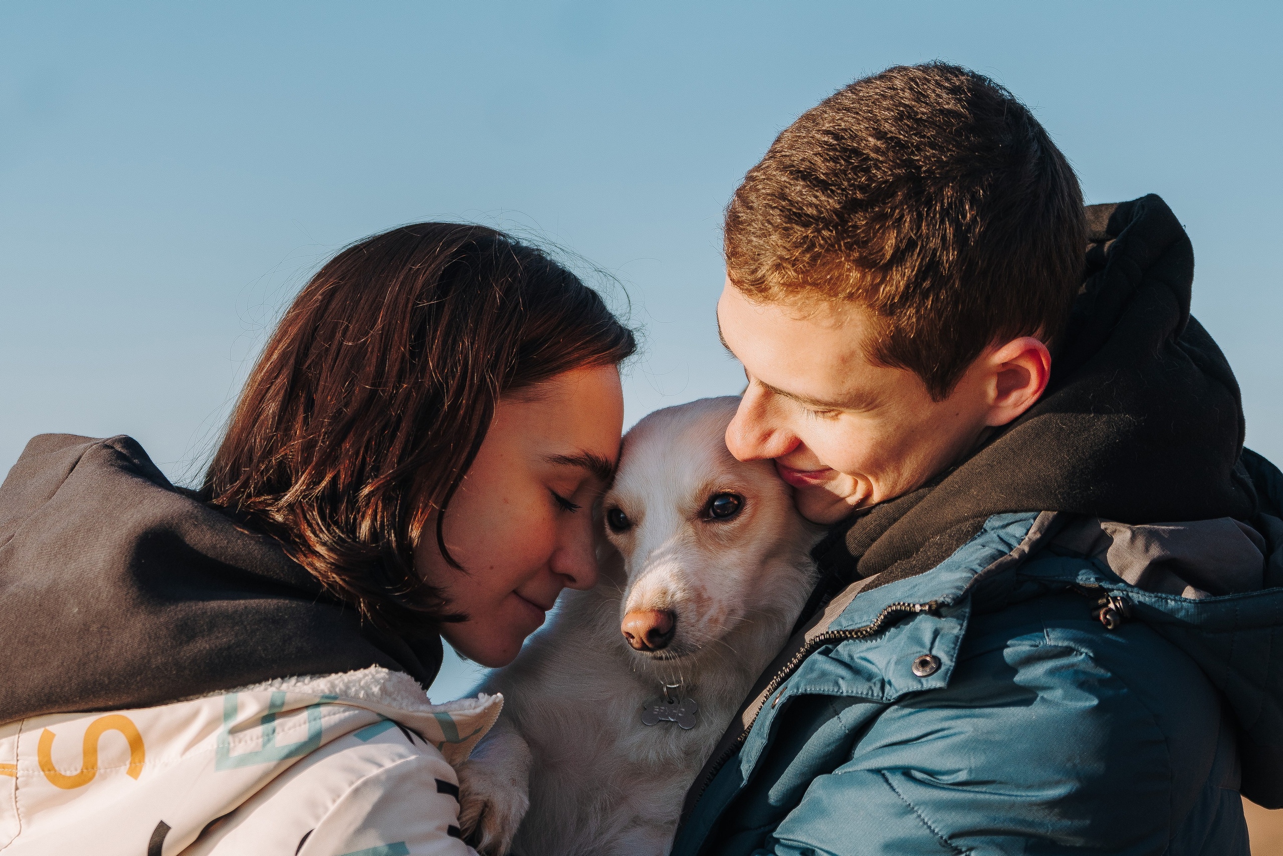 Бруно, Алена и Антон. Фотограф анималист в Спб недорого Олеся Майорова