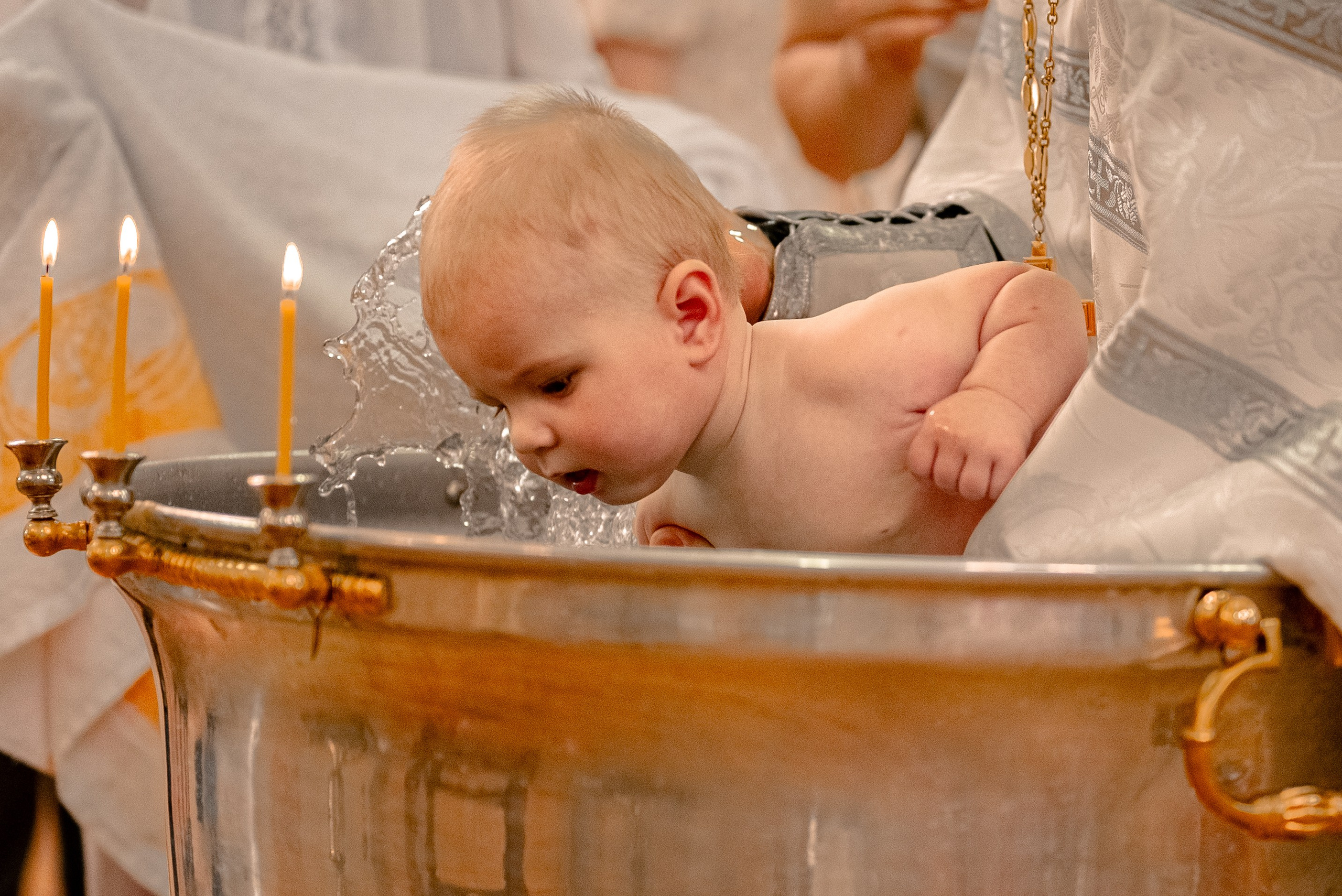 Таинство крещения. Фотограф Краснодарский край
