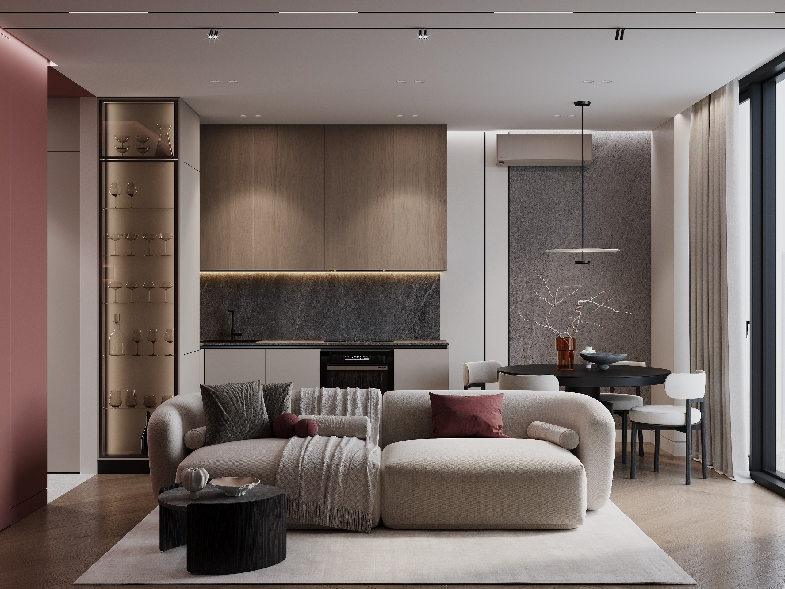 Appartment 55 sq m. Профессиональный дизайнер интерьера