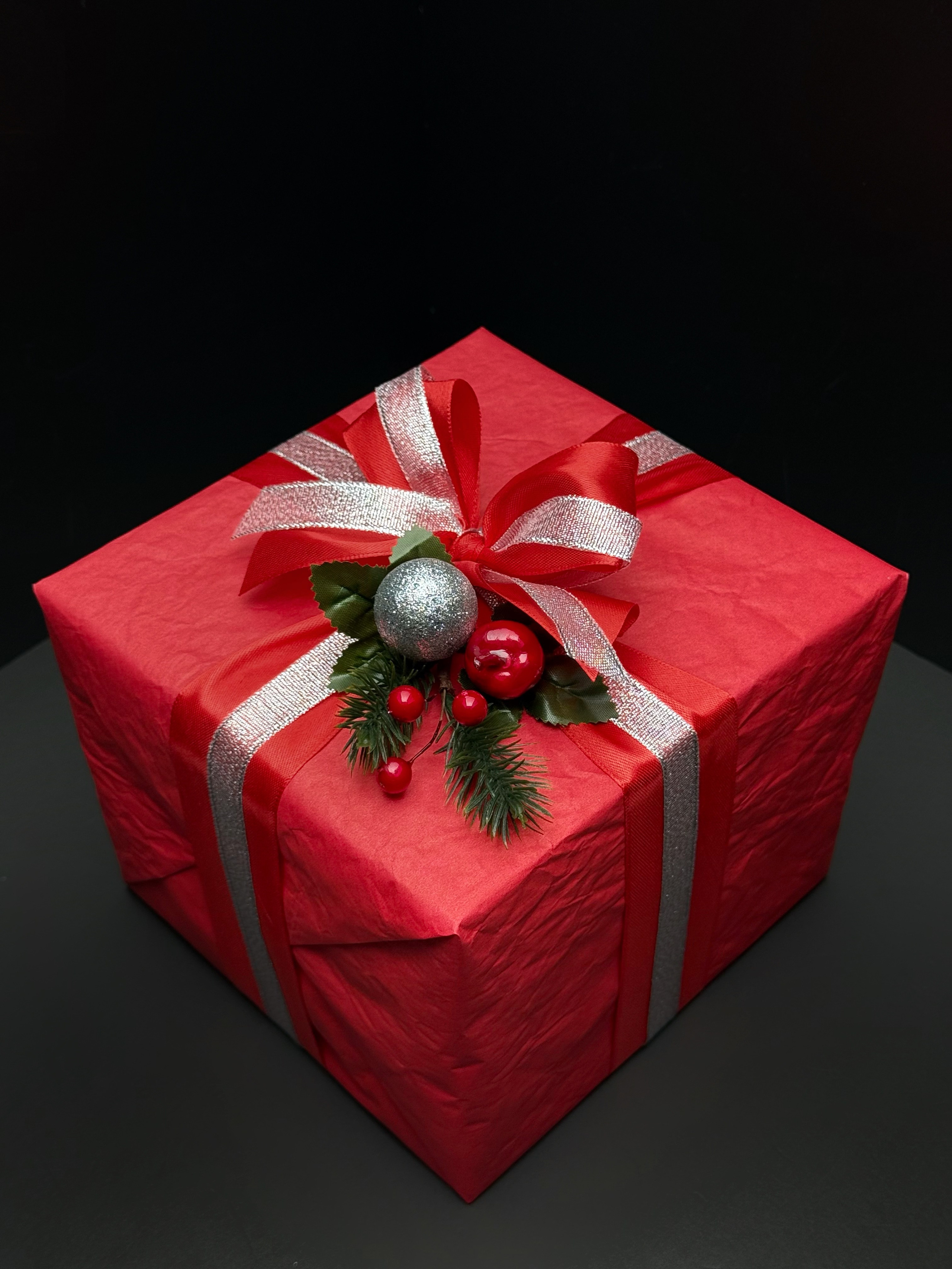 Новогоднее оформление подарка. Студия подарочных наборов «Владия»