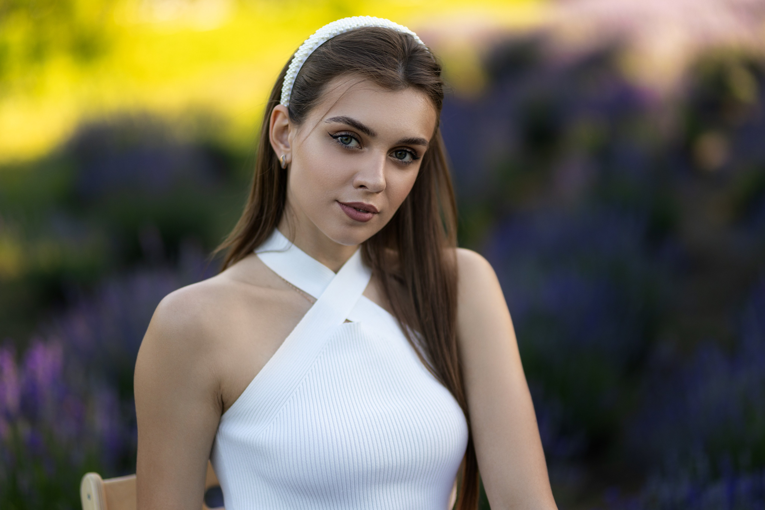 Съемка с Кариной в поле с лавандой в формате для «себя». Дмитрий Шульгин, портретный фотограф в Воронеже