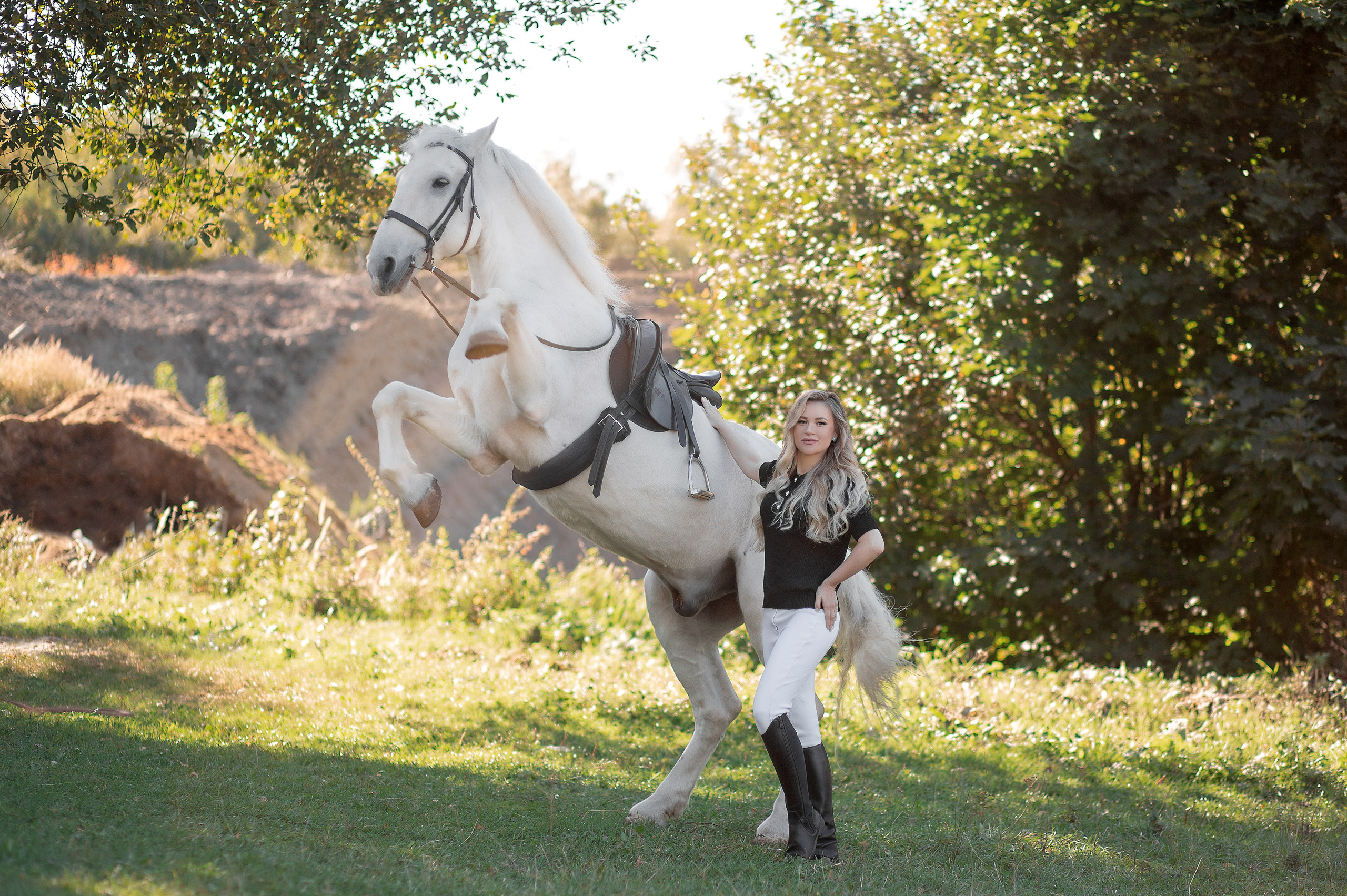 Наталья и Воробей. Фотосессия с лошадьми в Нижнем Новгороде