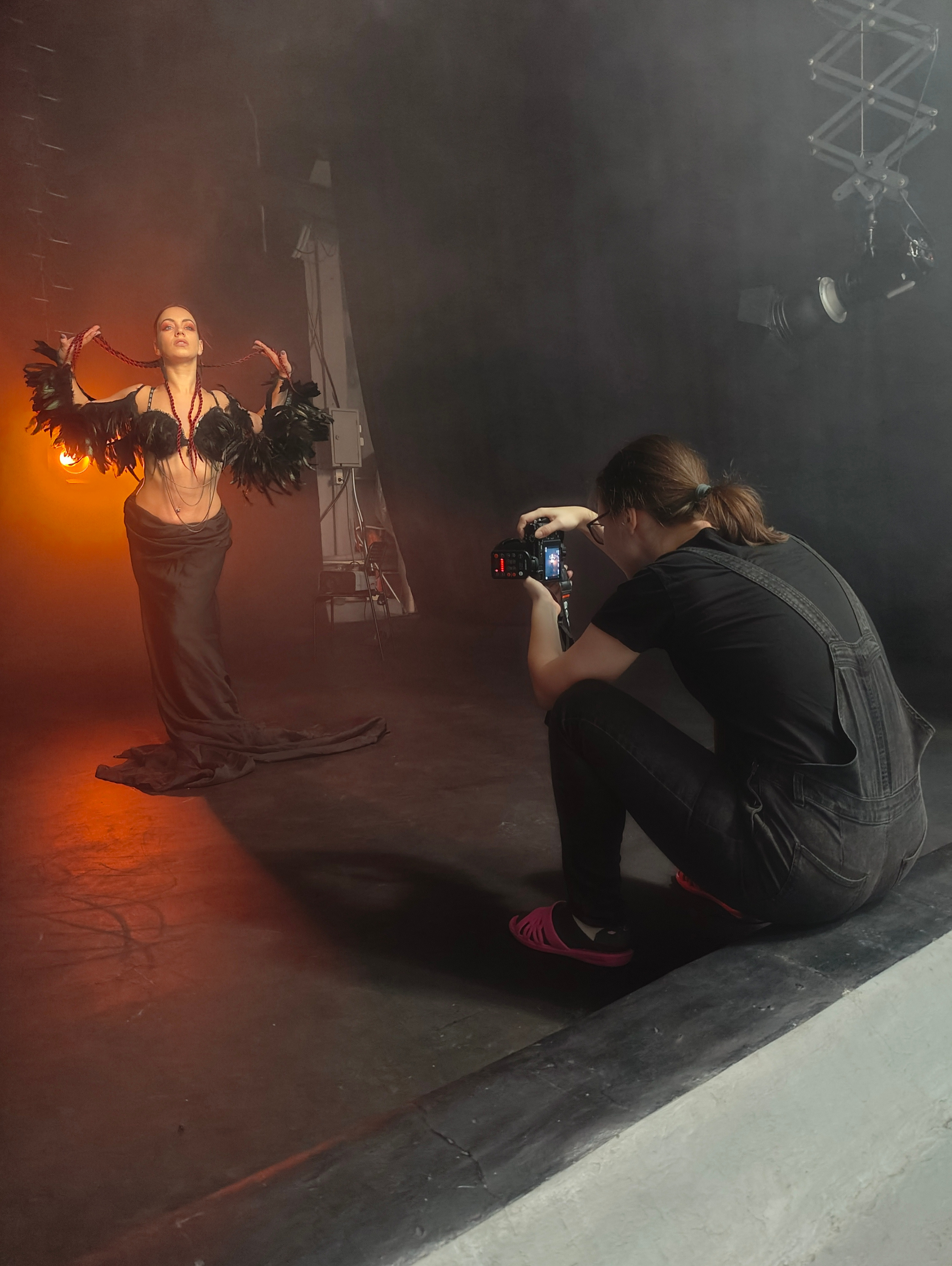 Бэкстейдж с творческой съемки или все о позах фотографа :). Фотограф людей и животных в Санкт-Петербурге Марина Бурмистрова