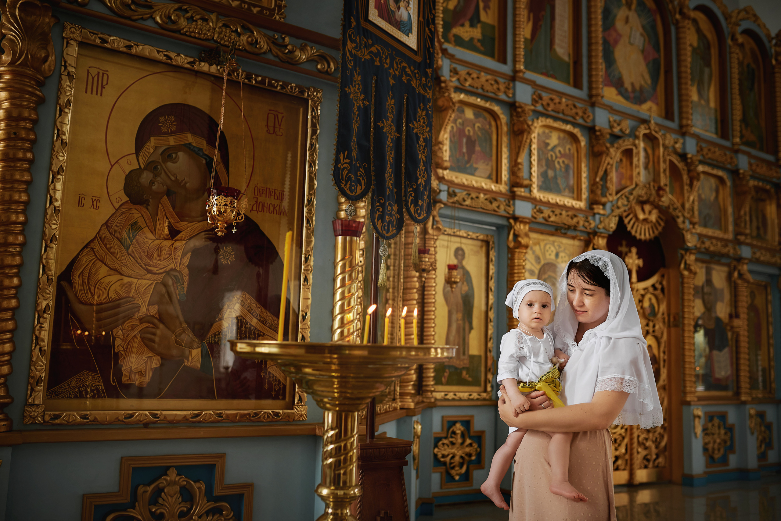 Крещение в храме Успения Пресвятой Богородицы. г. Аксай. Семейный фотограф в Ростове-на-Дону Татьяна Литвинова