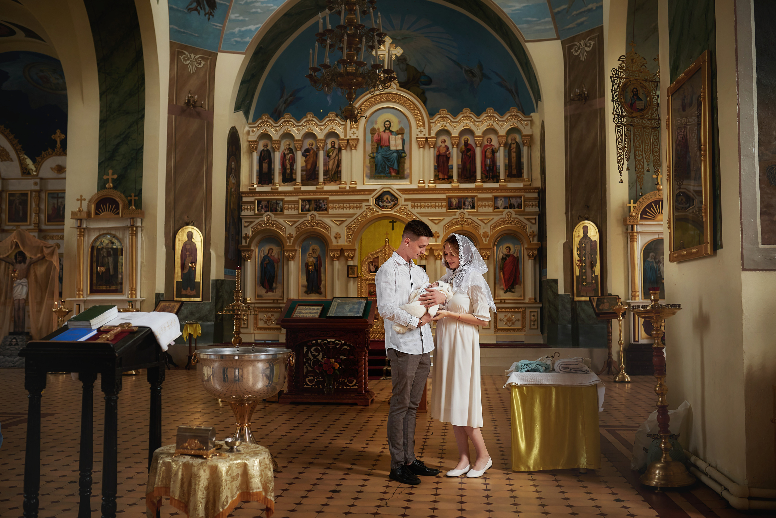 Крещение в храме Сретения Господня. Семейный фотограф в Ростове-на-Дону Татьяна Литвинова