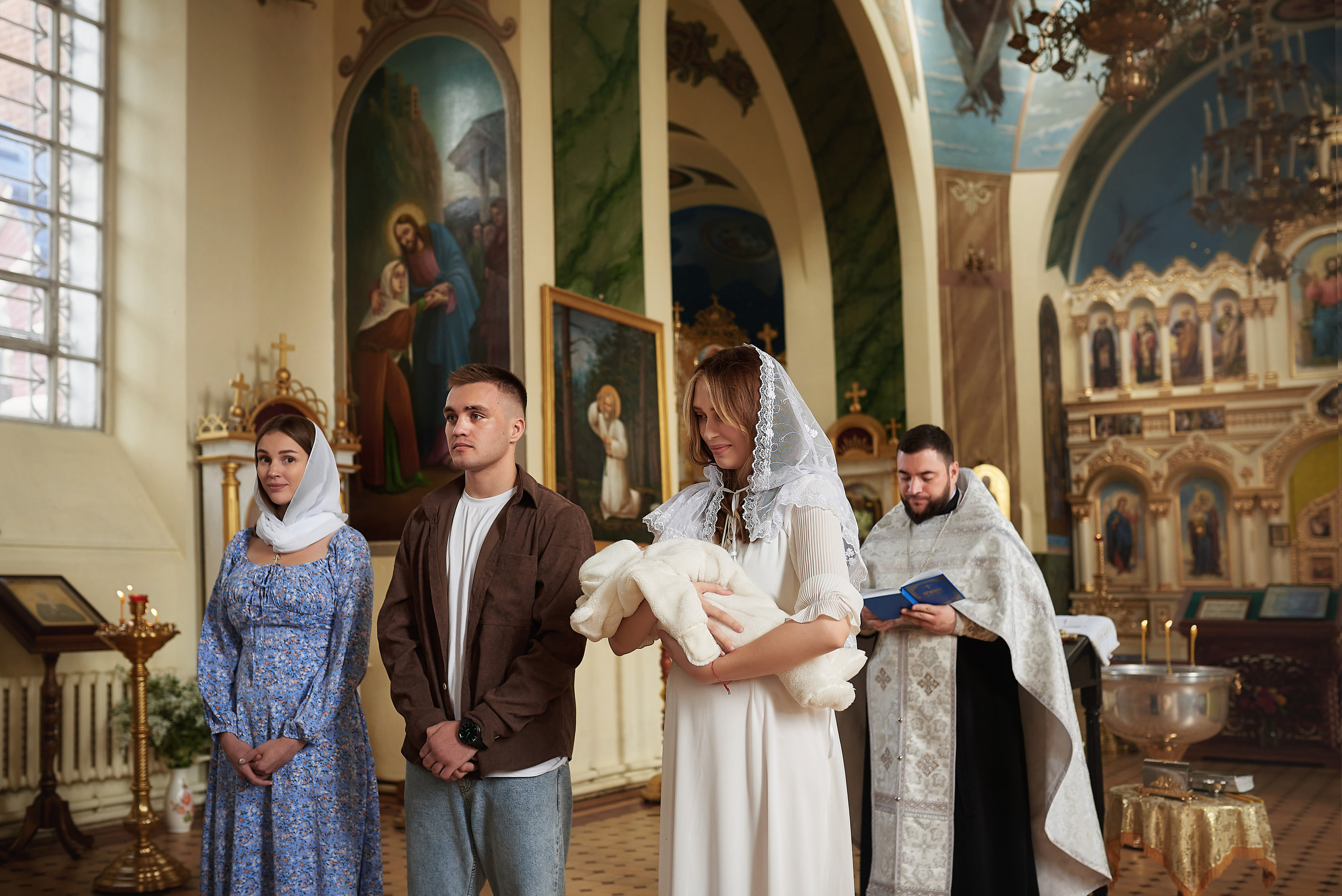 Крещение в храме Сретения Господня. Семейный фотограф в Ростове-на-Дону Татьяна Литвинова