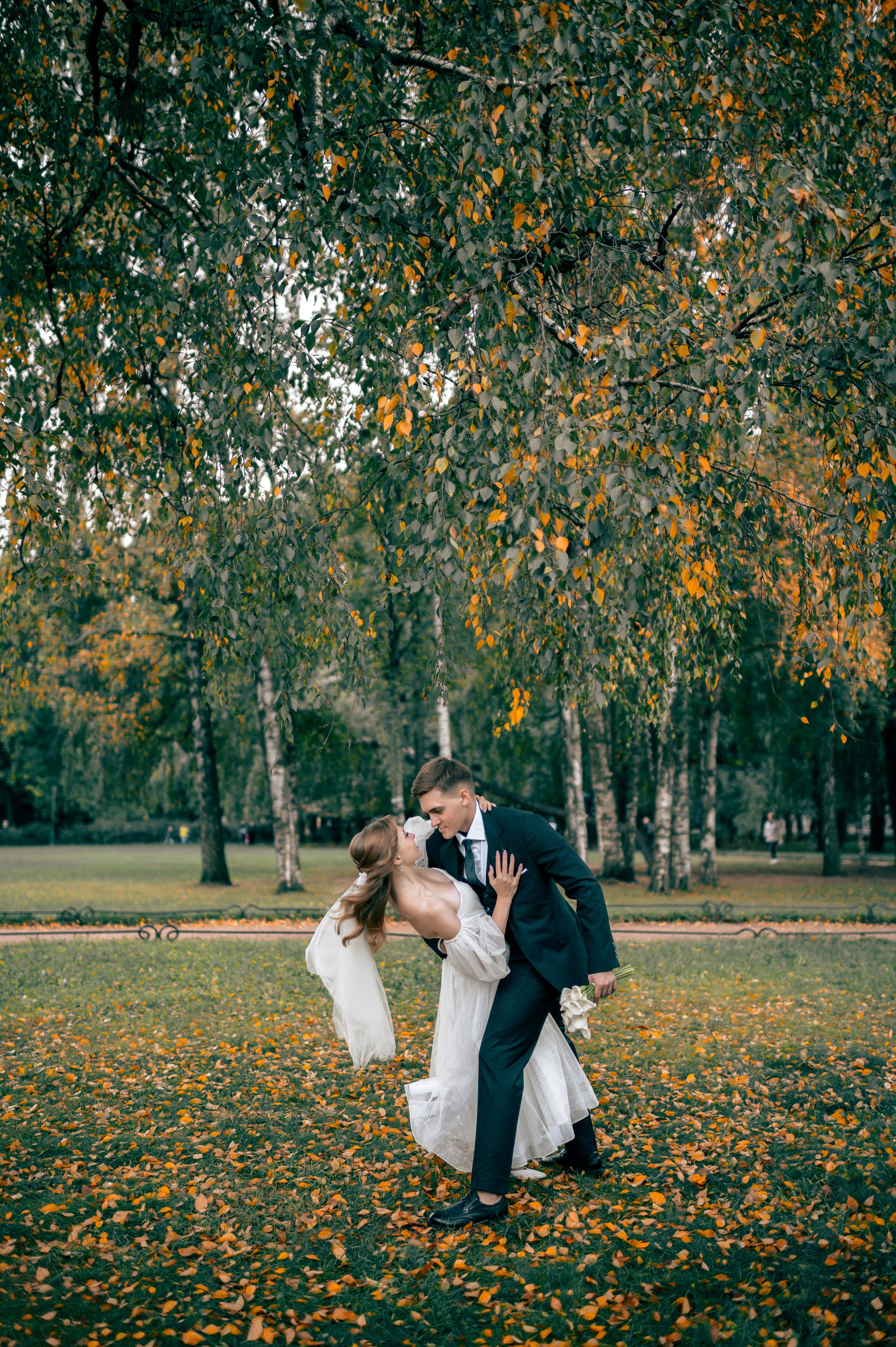 Анастасия и Михаил (Второй Дворец Бракосочетания на Фурштатской улице 52, фотосессия в Таврическом парке). Портретный, семейный и свадебный фотограф в Санкт-Петербурге и в Пушкине Ширяев Денис