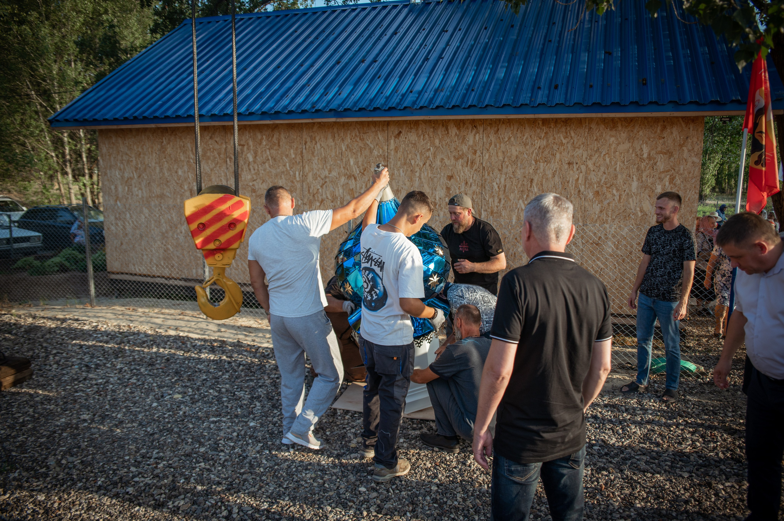Освещение купола в храме Казанской иконы Божьей Матери х. Закутский. Церковный, семейный и репортажный фотограф Волгоград, Волжский