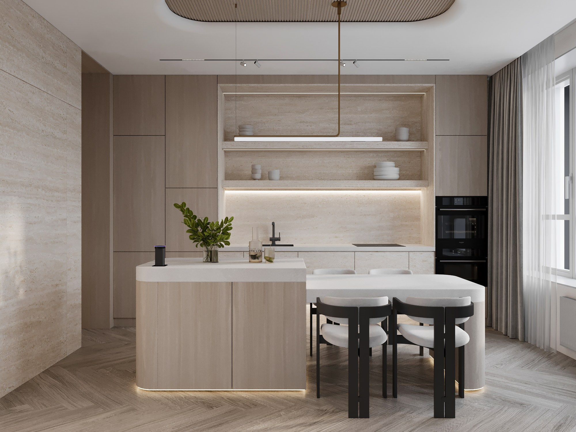ЖК «Аль-Фараби 27», 120 м². Room Design Studio