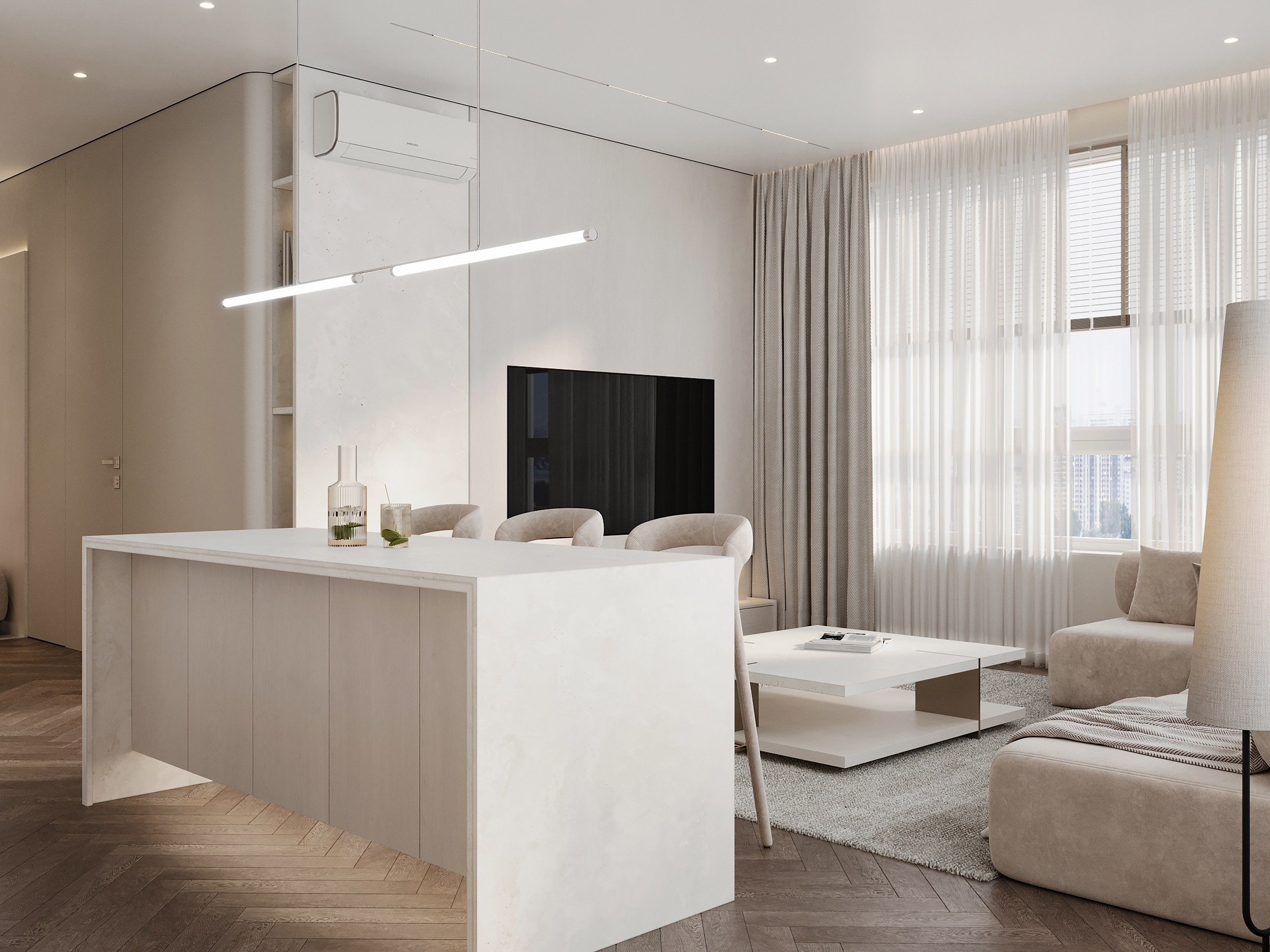 ЖК «Аль-Фараби 27», 73 м². Room Design Studio